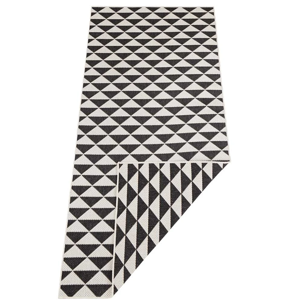 Northrugs In- & Outdoor Wendeteppich Tahiti Schwarz Creme – Bild 6