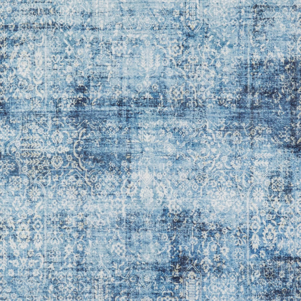 Nouristan Orientalischer Teppich Tabriz Bela Jeansblau – Bild 2