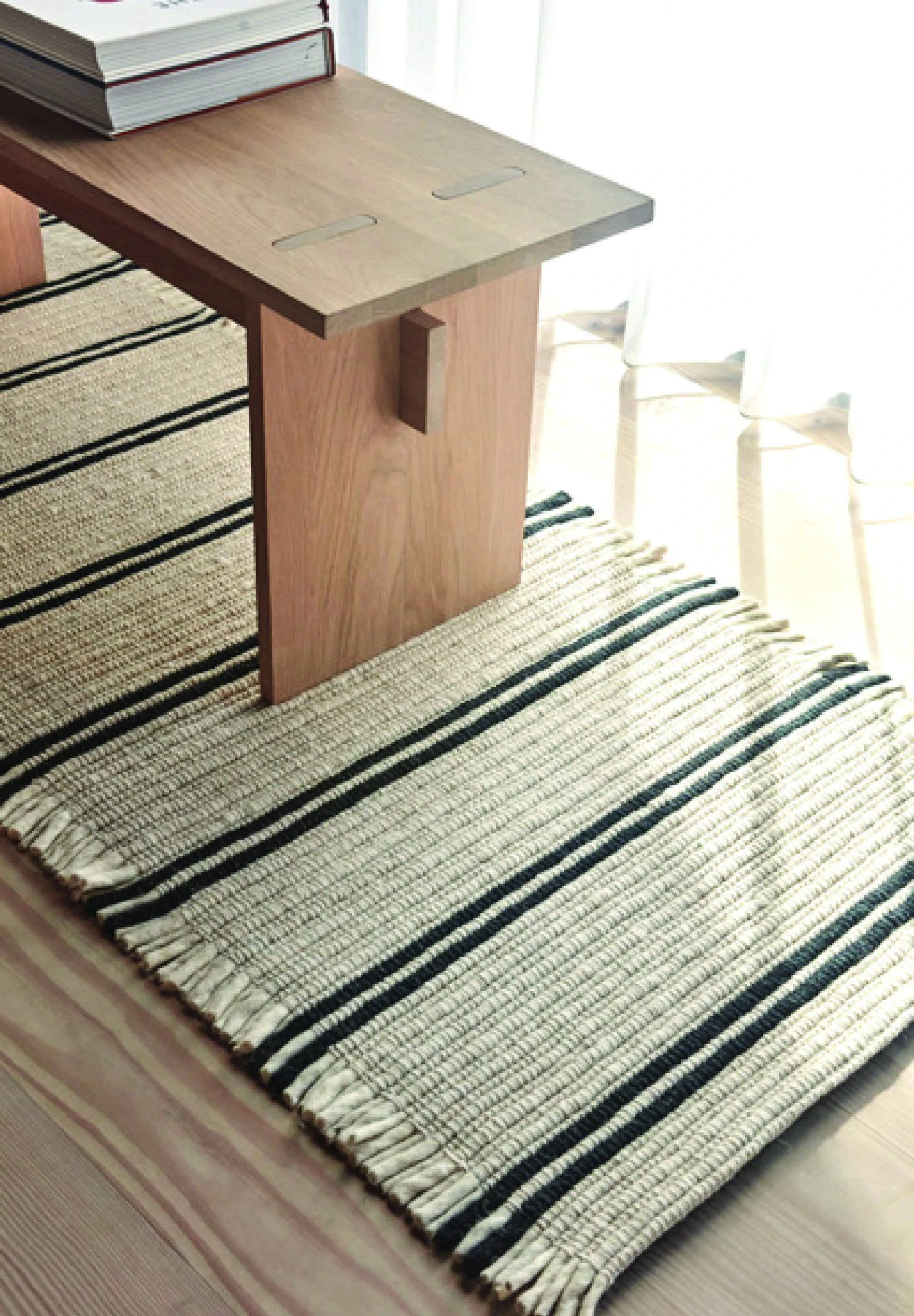 OYOY Vorleger Putki Läufer In Off-white Black – Bild 3