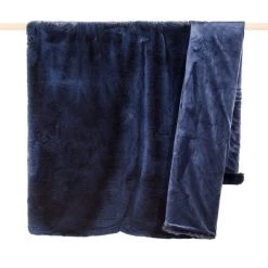 PAD Concept Decke CHAMPAGNE Felldecke Blau 140x190