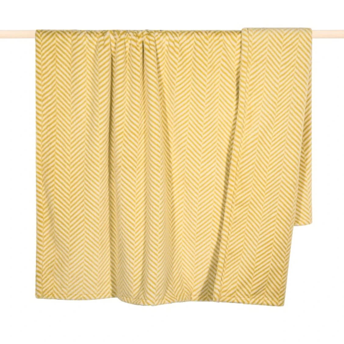 PAD Concept Decke ZELLA Felldecke Gelb 140x190