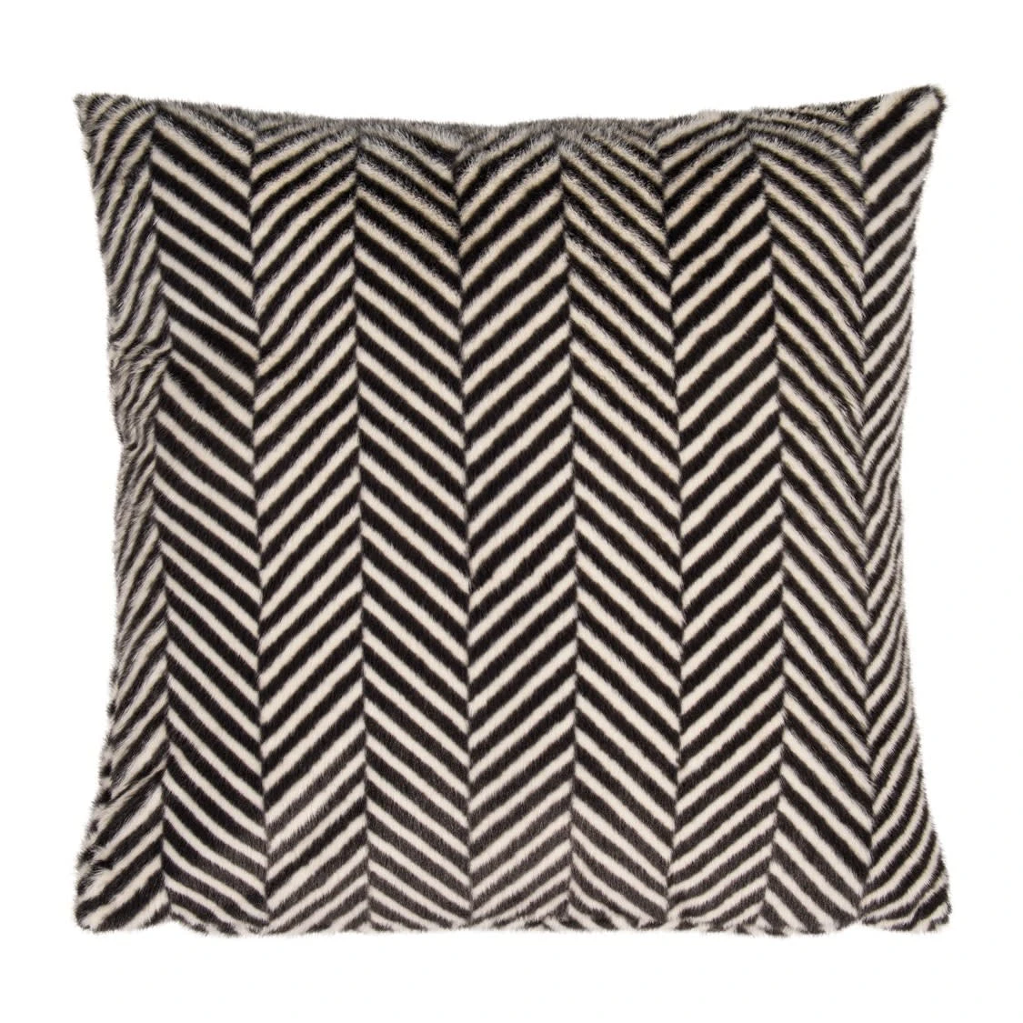 PAD Concept Kissen ZELLA Fellkissen Schwarz 50x50