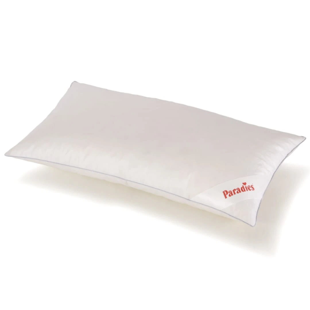 Paradies 3-Kammer Daunenkissen "Abbie Medium Bio" In Weiß – Bild 2