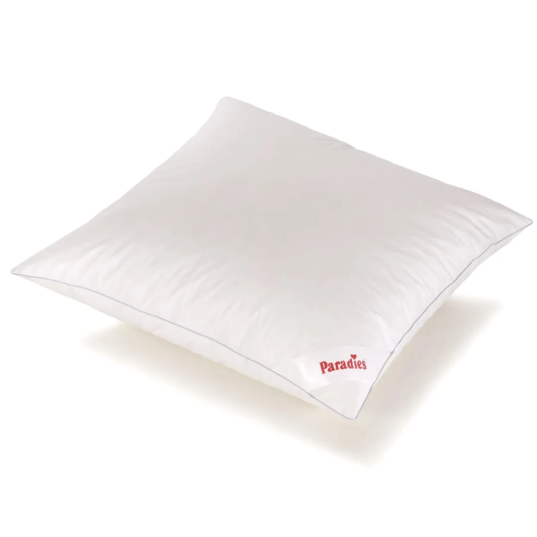 Paradies 3-Kammer Daunenkissen "Abbie Medium Bio" In Weiß