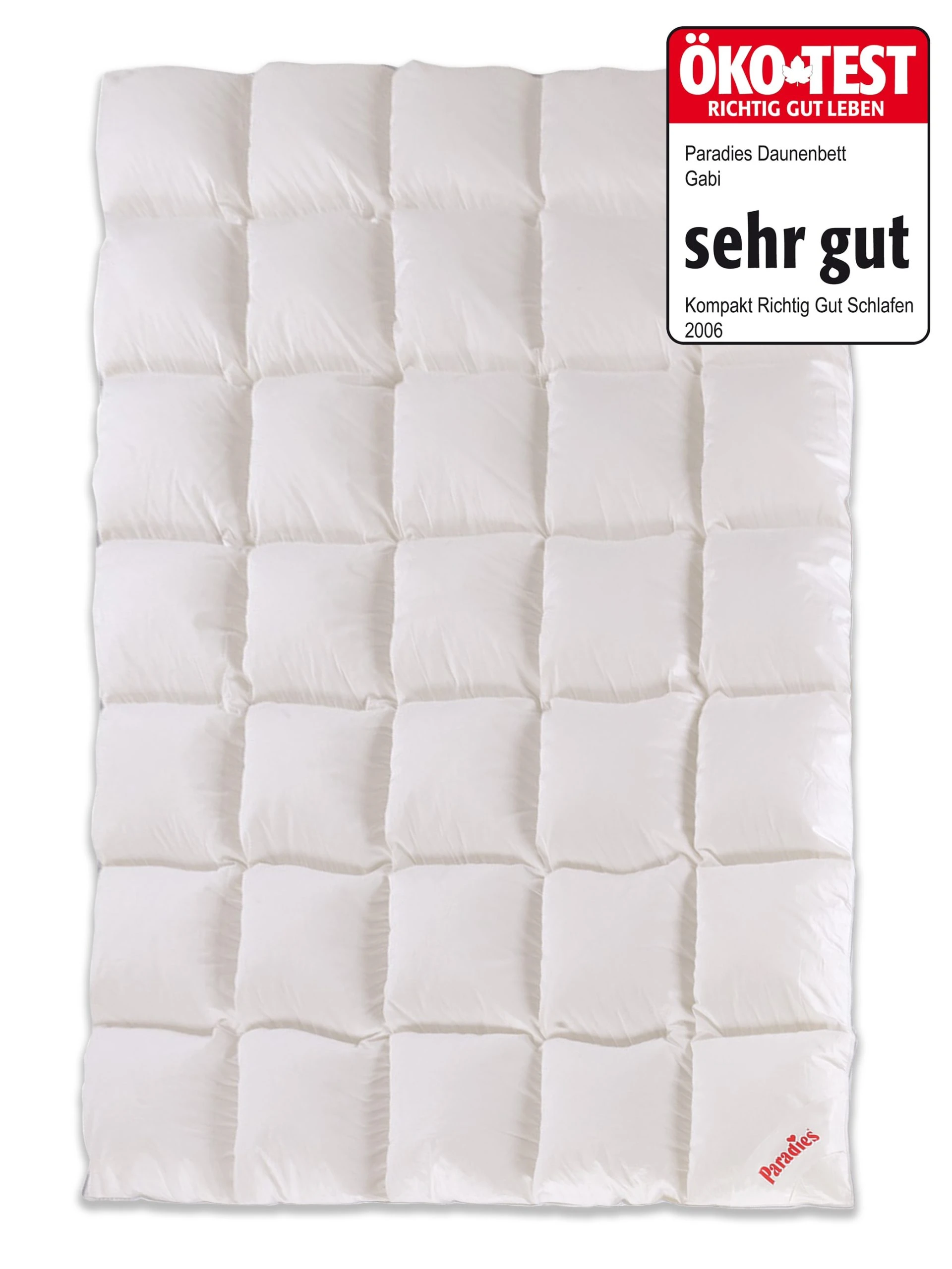 Paradies Ganzjahresbettdecke "Gabi 90" In Weiß