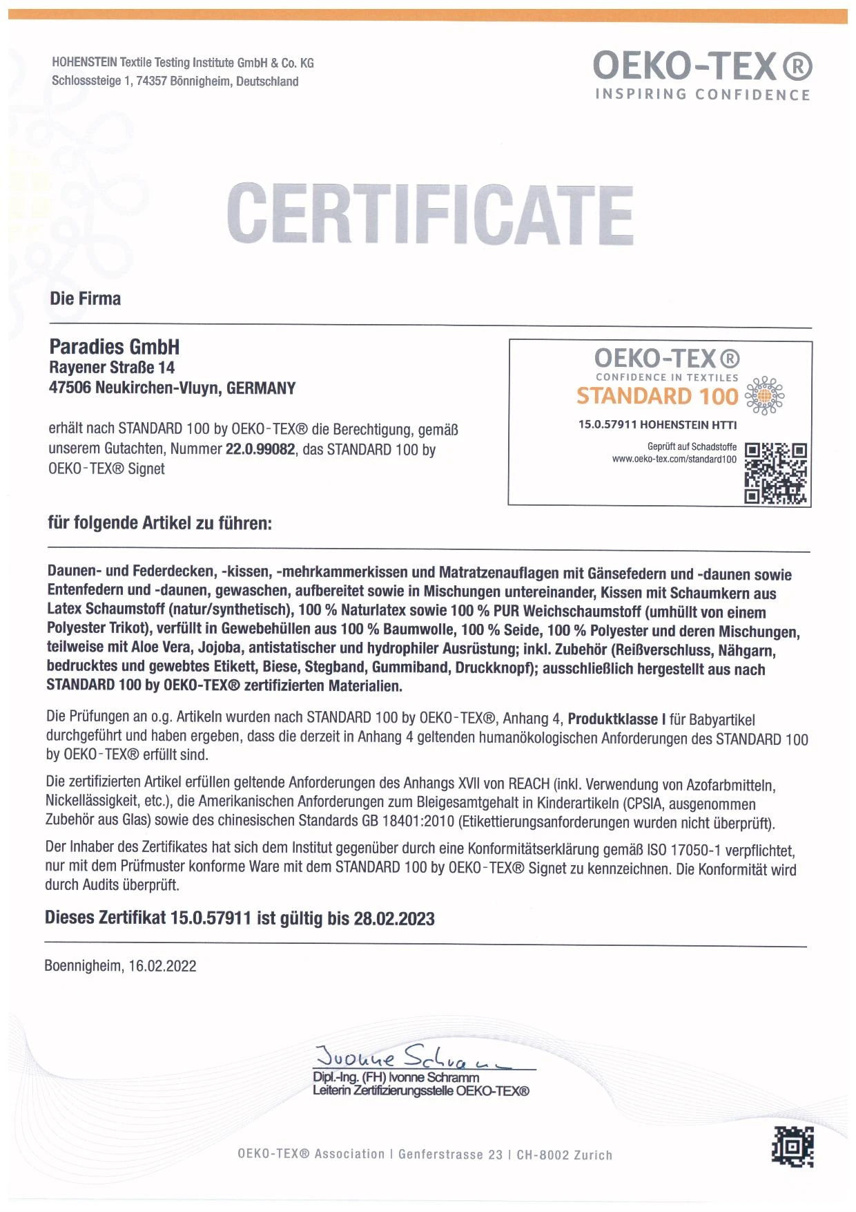 Paradies Übergangsbettdecke "Elea 90 Bio" In Weiß – Bild 2