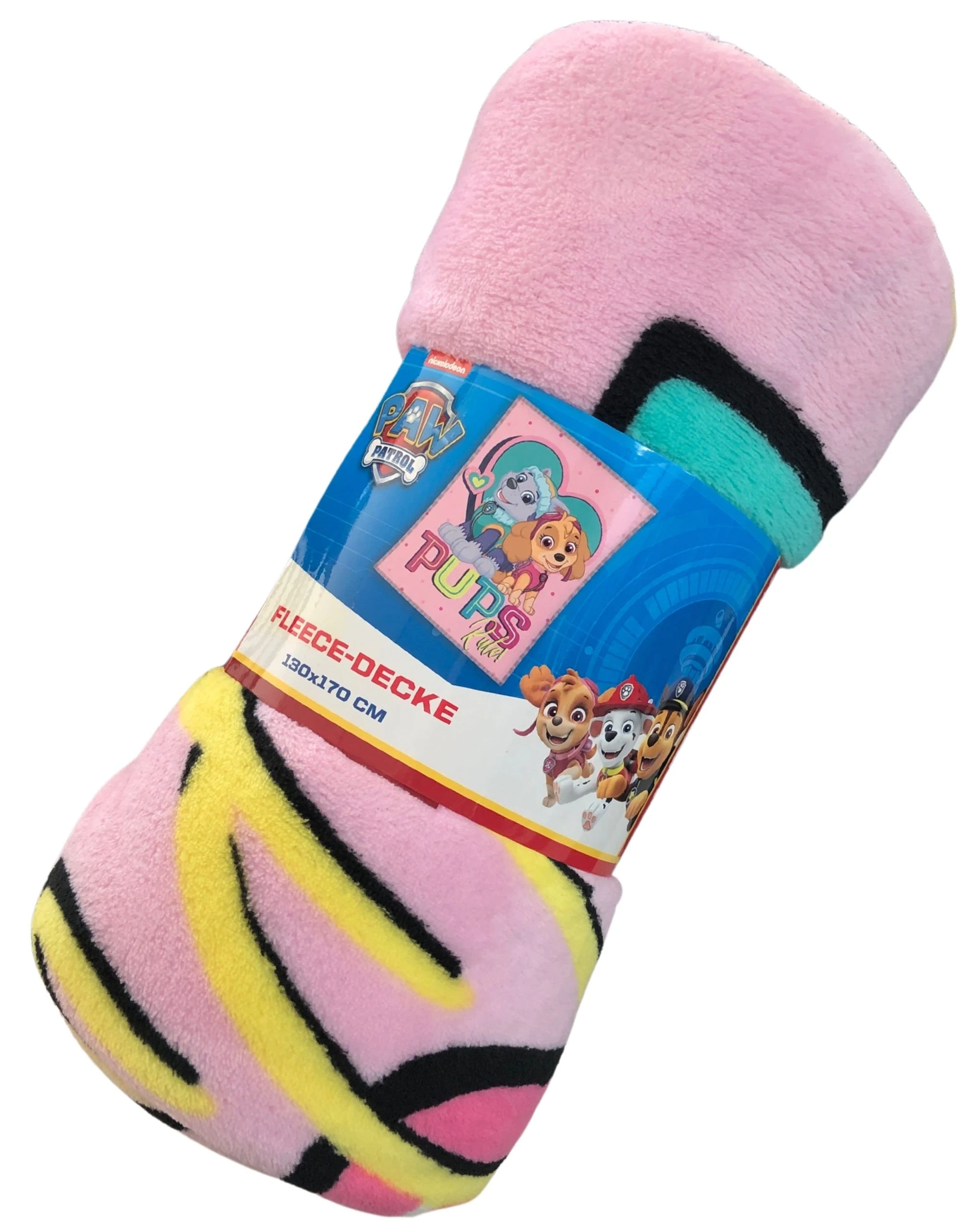 Decke / Fleecedecke "Paw Patrol" In Rosa – Bild 2