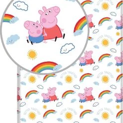 Spannbettlaken Peppa Pig, 90 X 200 + 25 Cm