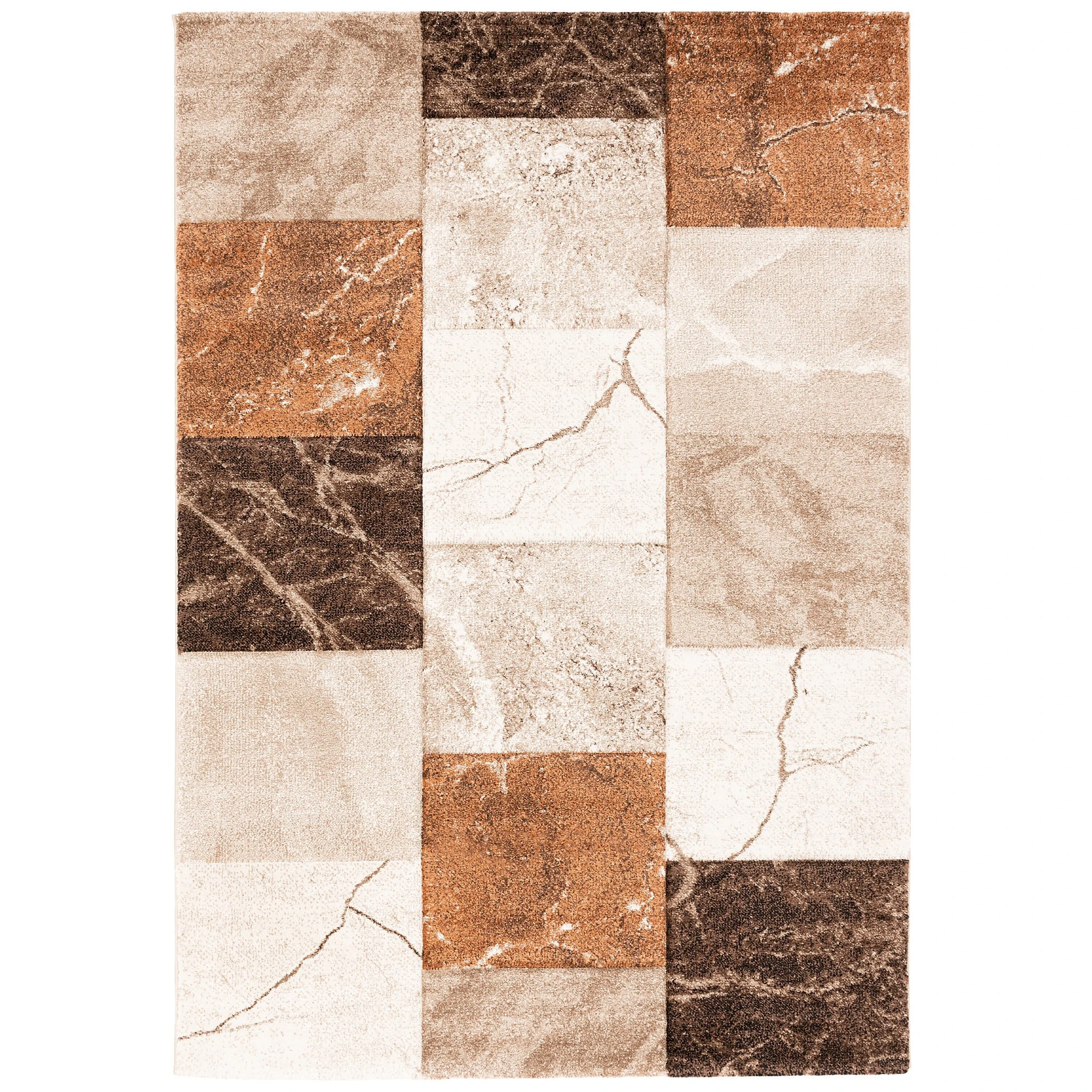 Pergamon Designer Teppich Maui Marmor Optik In Braun