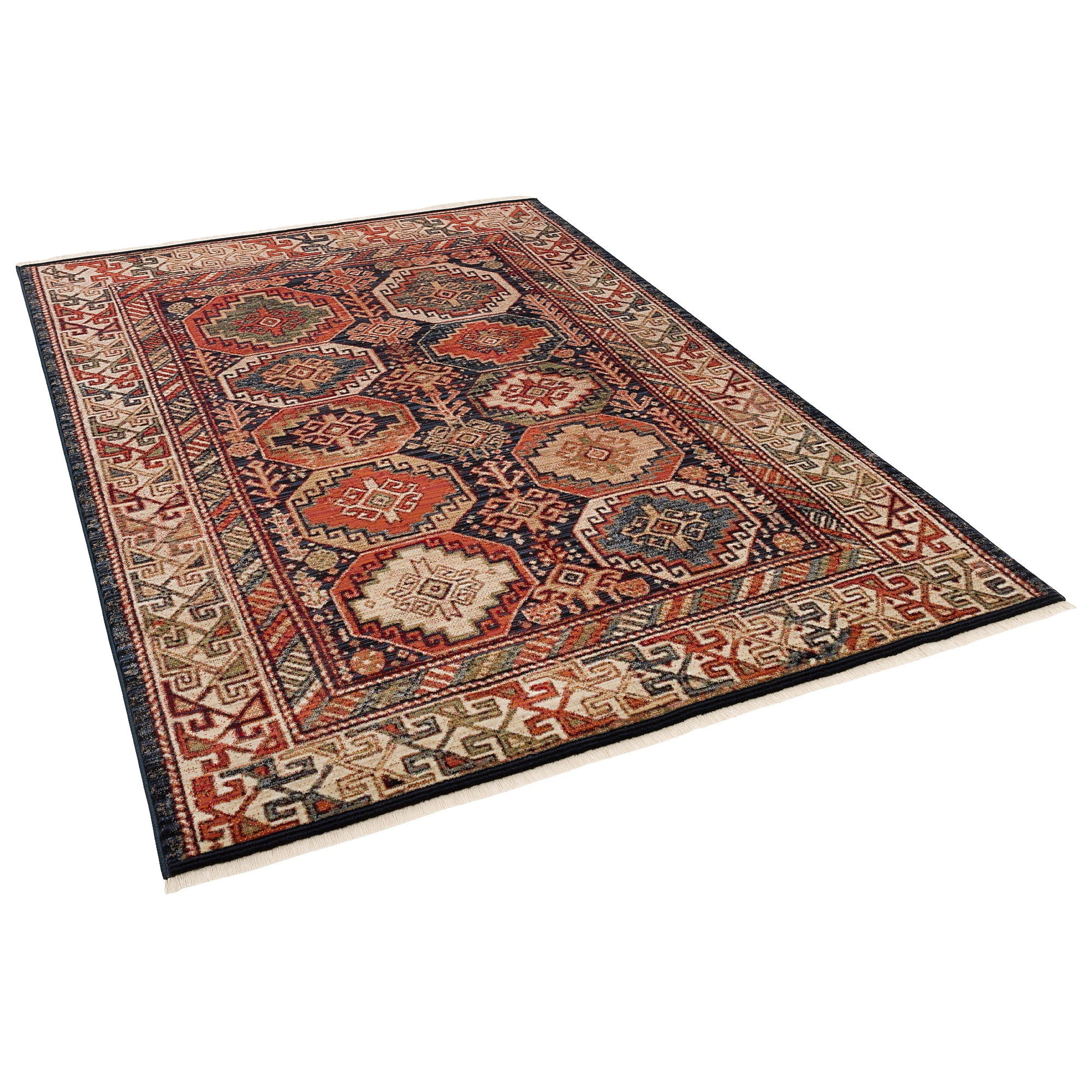 Pergamon Designer Teppich Nia Vintage Bordüre In Terracotta – Bild 2