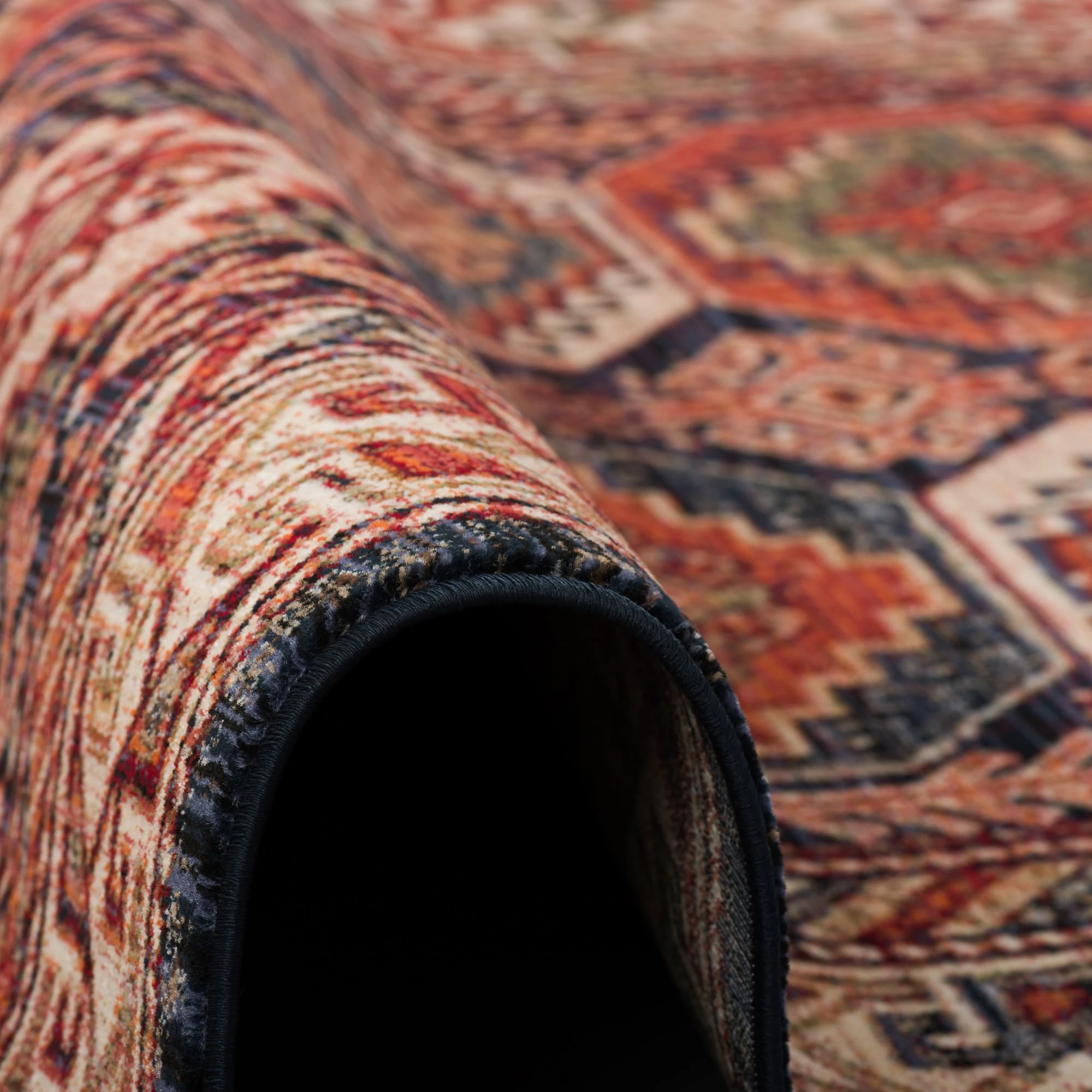 Pergamon Designer Teppich Nia Vintage Bordüre In Terracotta – Bild 3