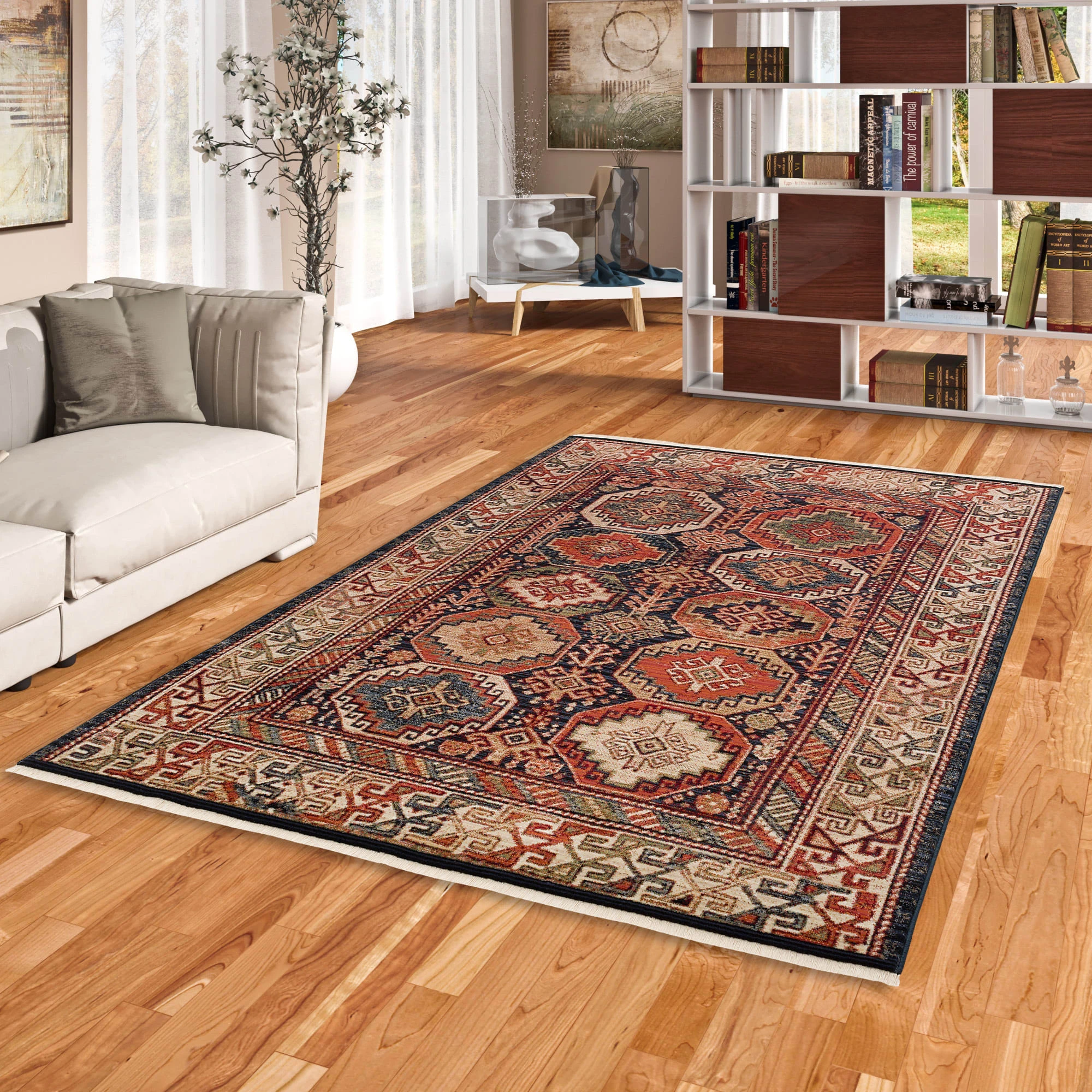 Pergamon Designer Teppich Nia Vintage Bordüre In Terracotta – Bild 5