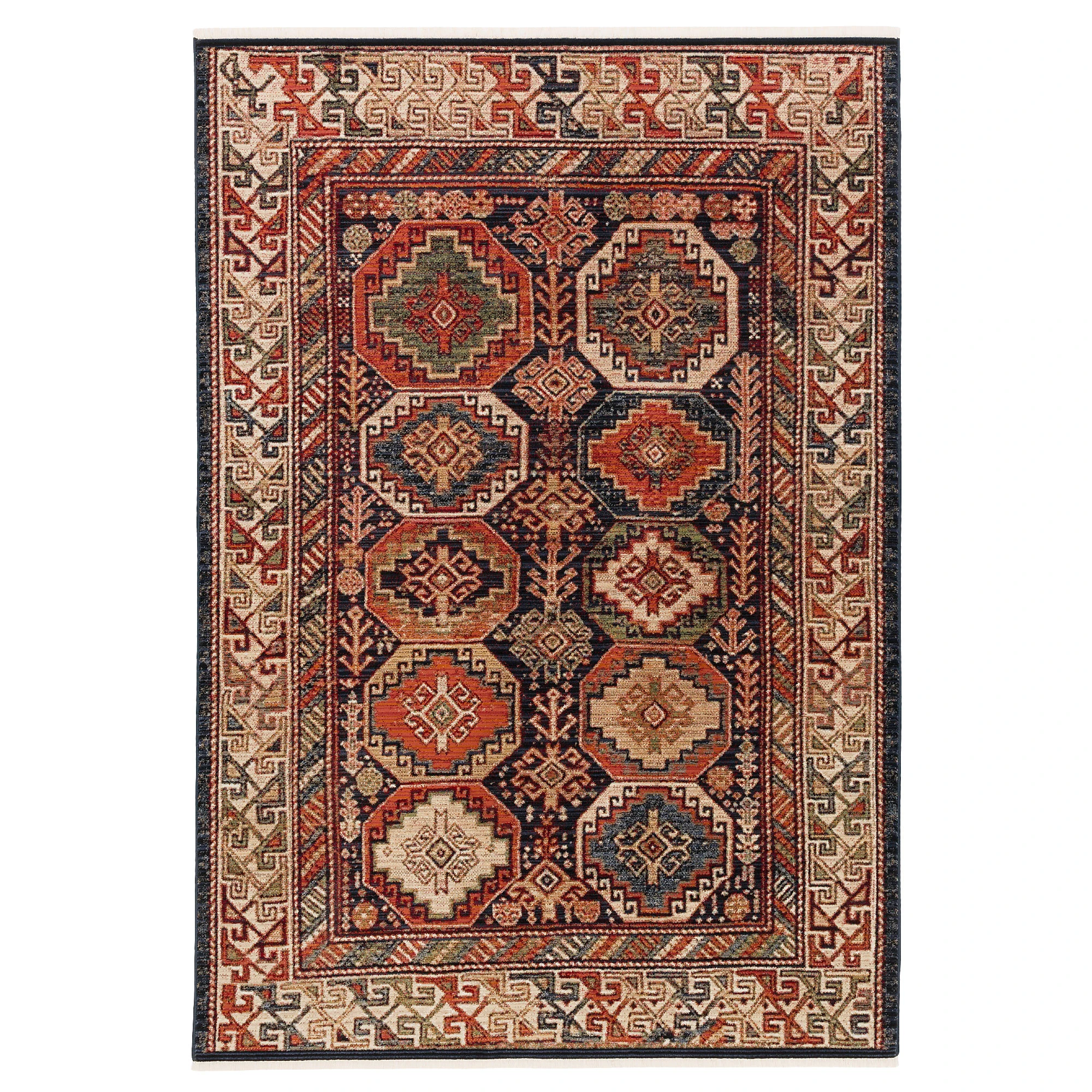 Pergamon Designer Teppich Nia Vintage Bordüre In Terracotta
