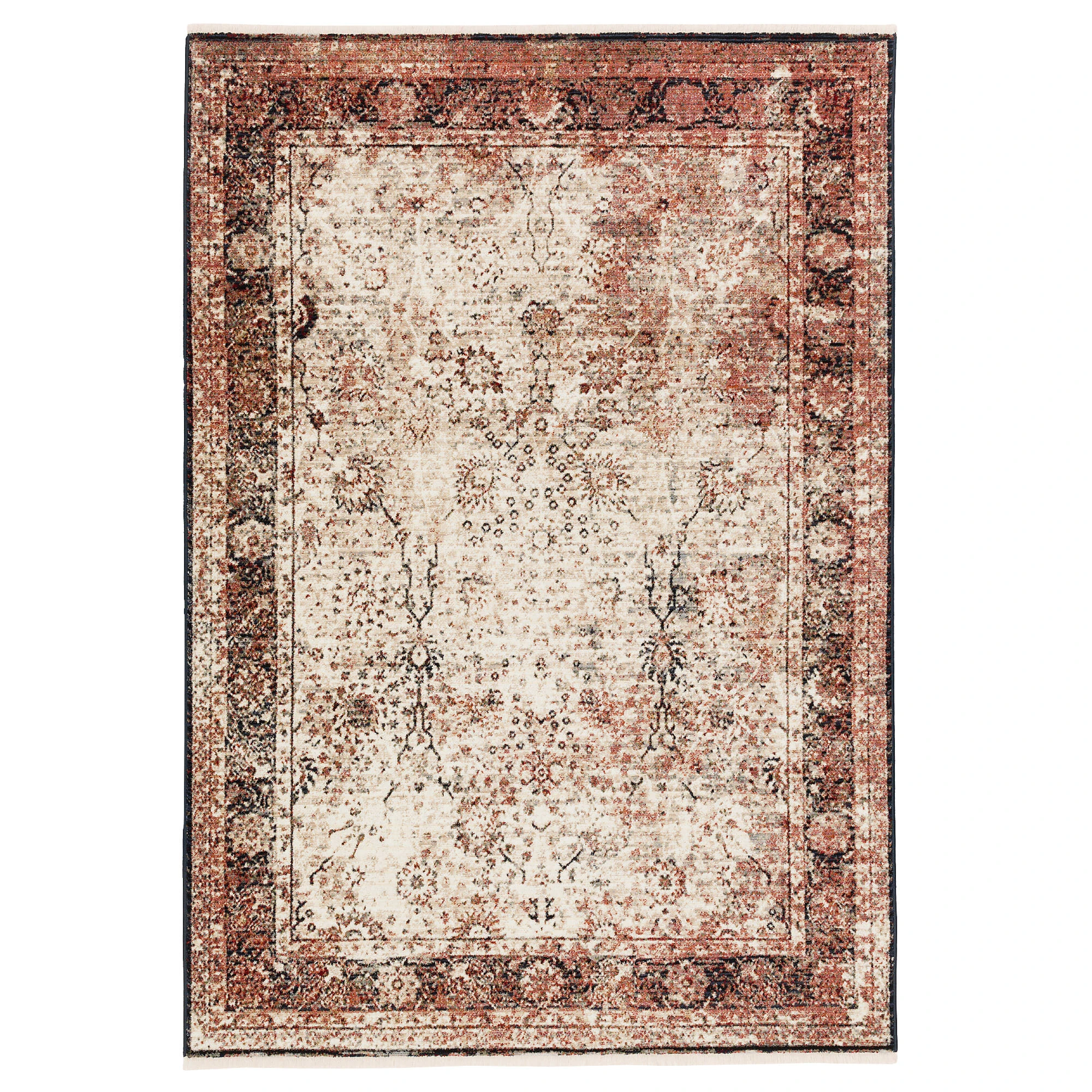 Pergamon Designer Teppich Nia Vintage Verlauf In Creme