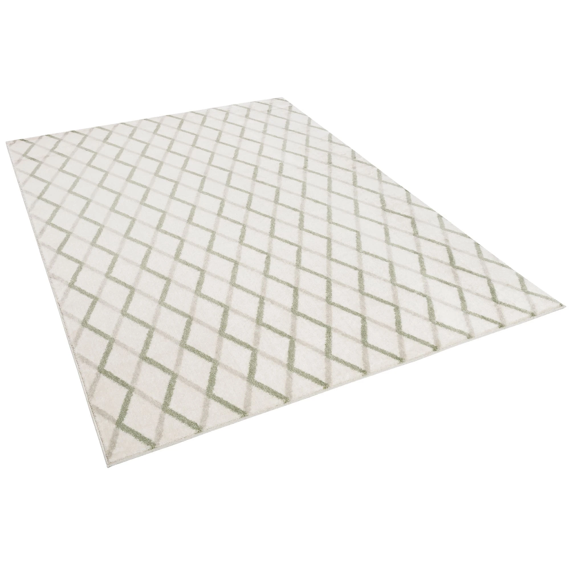 Pergamon Designer Teppich Retro Montana Rauten In Beige – Bild 2