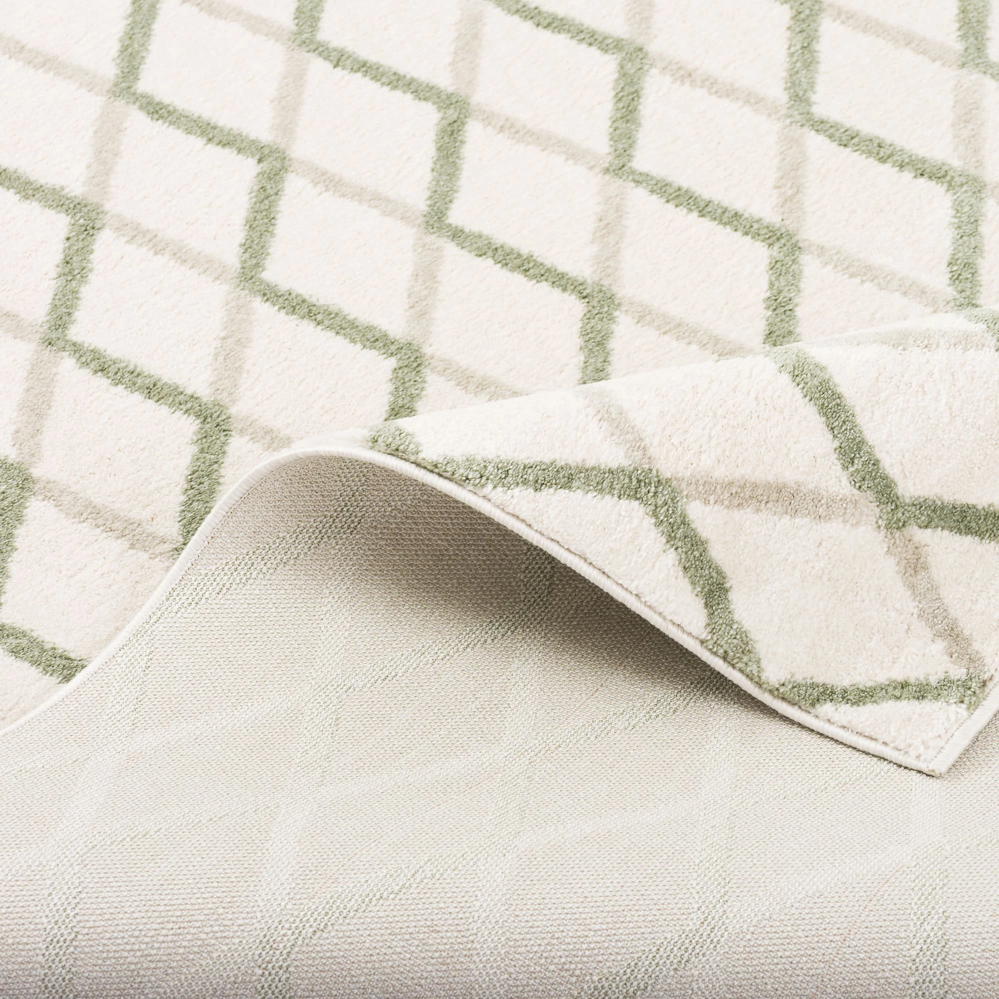 Pergamon Designer Teppich Retro Montana Rauten In Beige – Bild 4