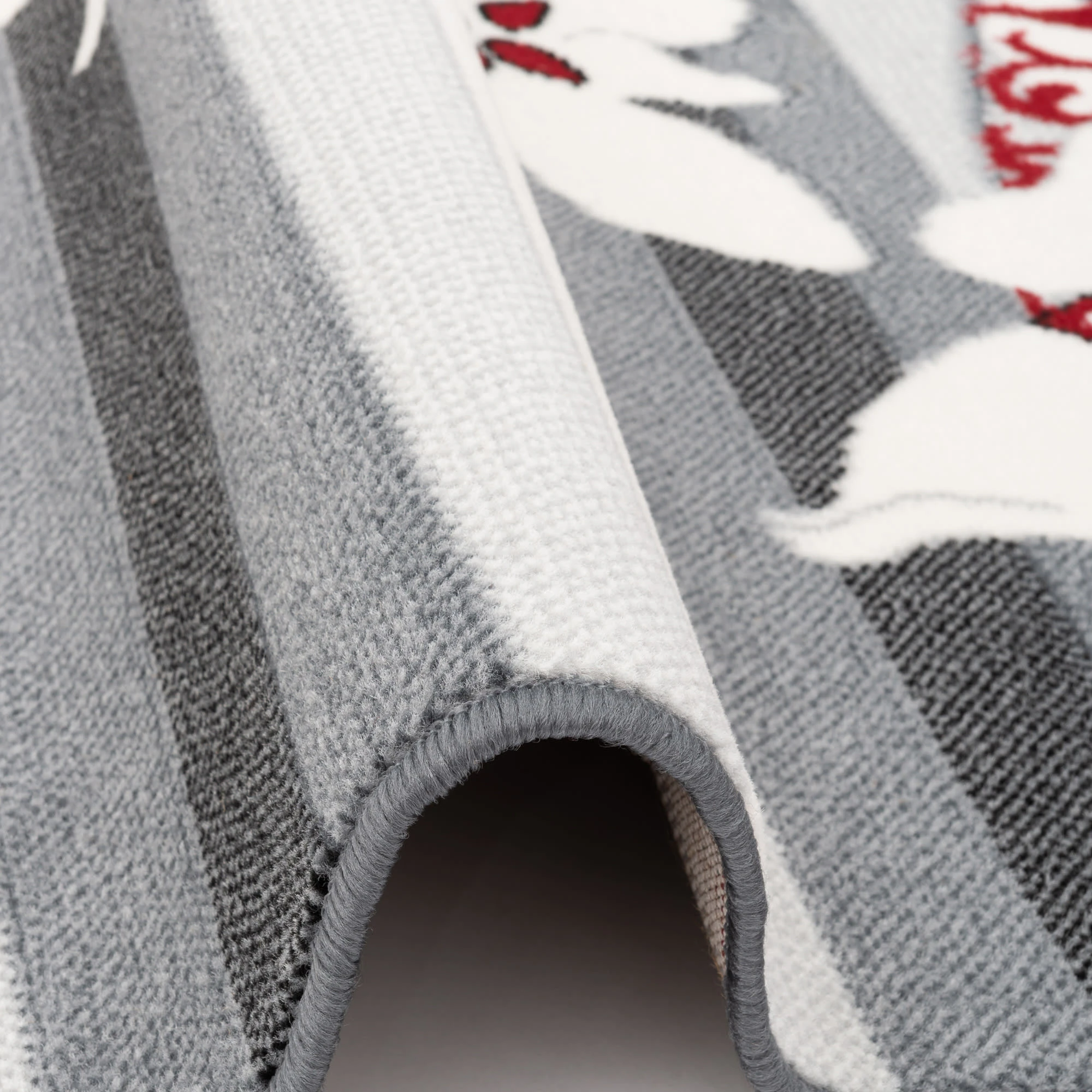 Pergamon Designer Teppich Samba Modern Blumen In Rot – Bild 3