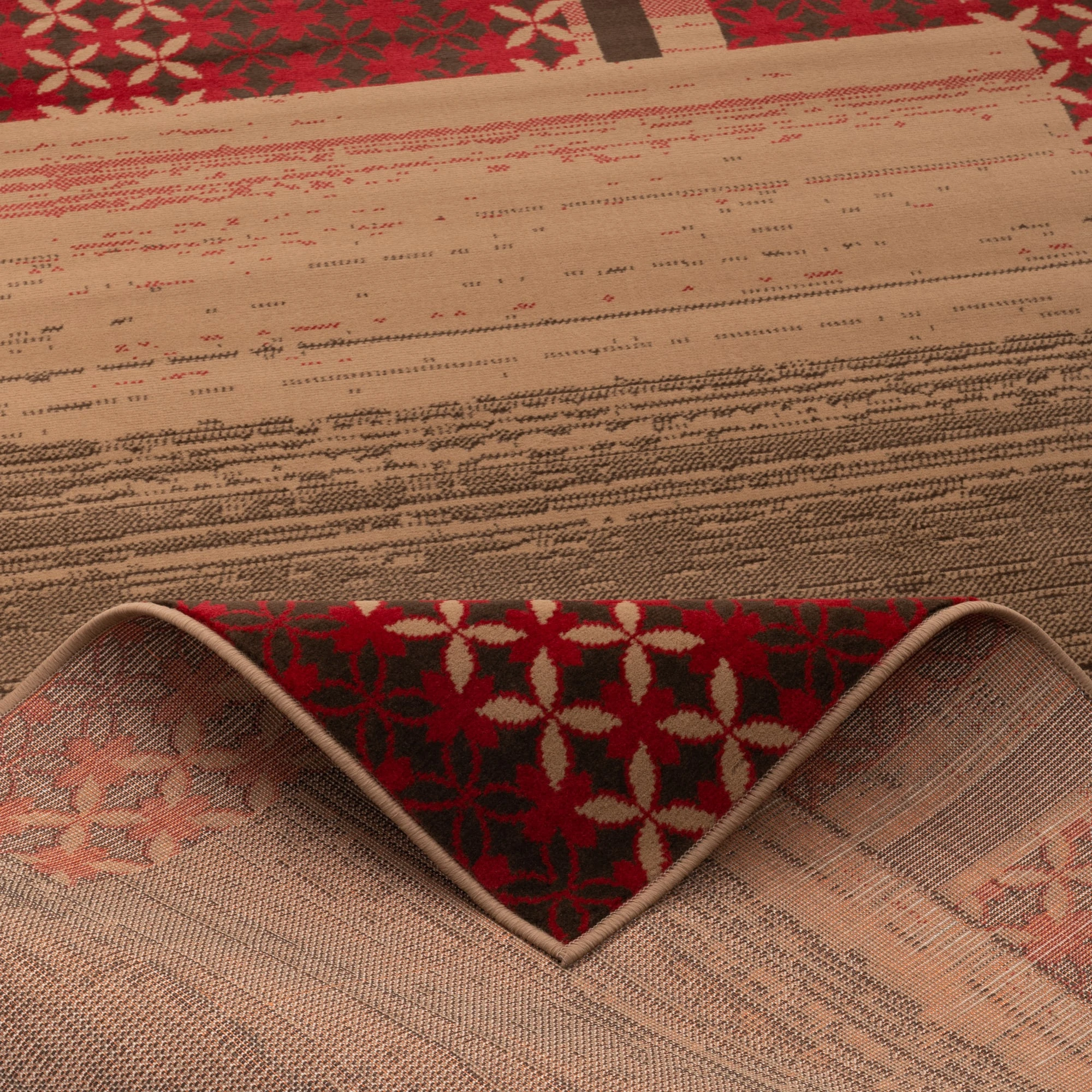 Pergamon Designer Teppich Samba Modern Bordüre In Rot – Bild 4