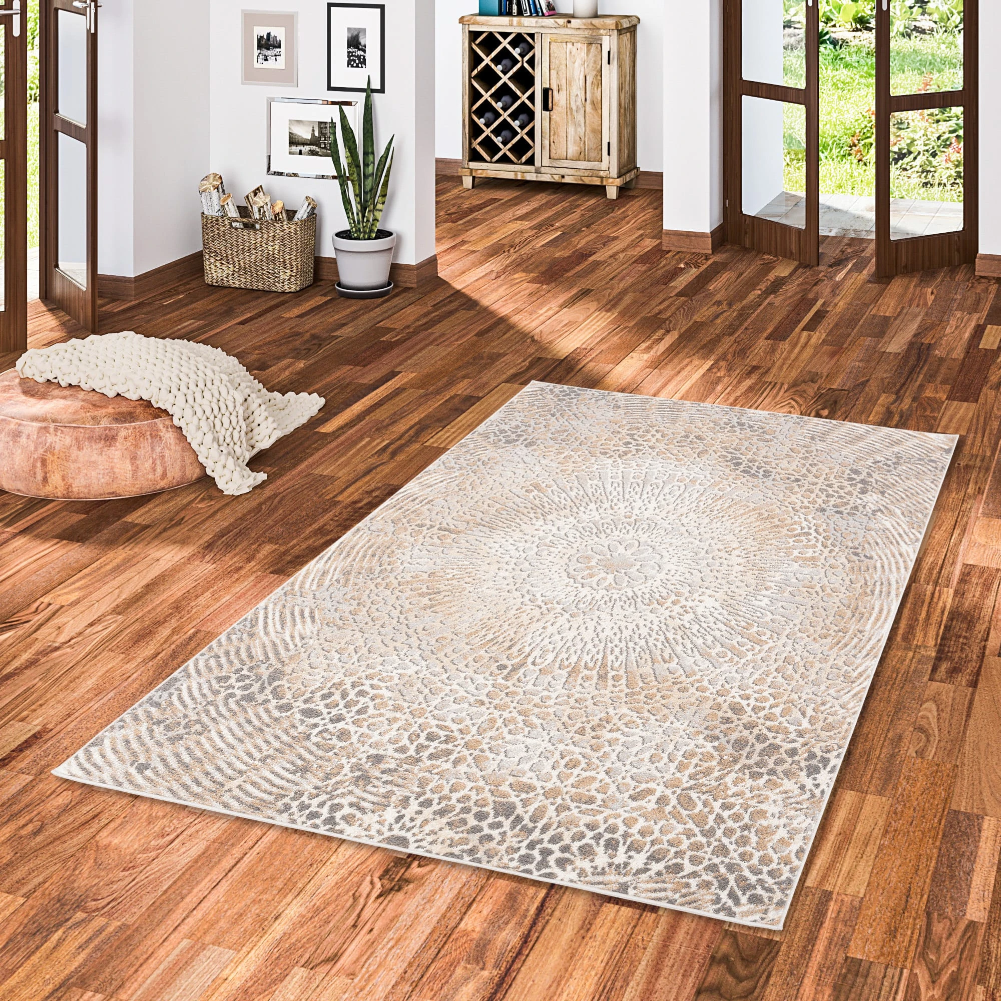 Pergamon Designer Teppich Tawira Vintage Klassik In Beige – Bild 5