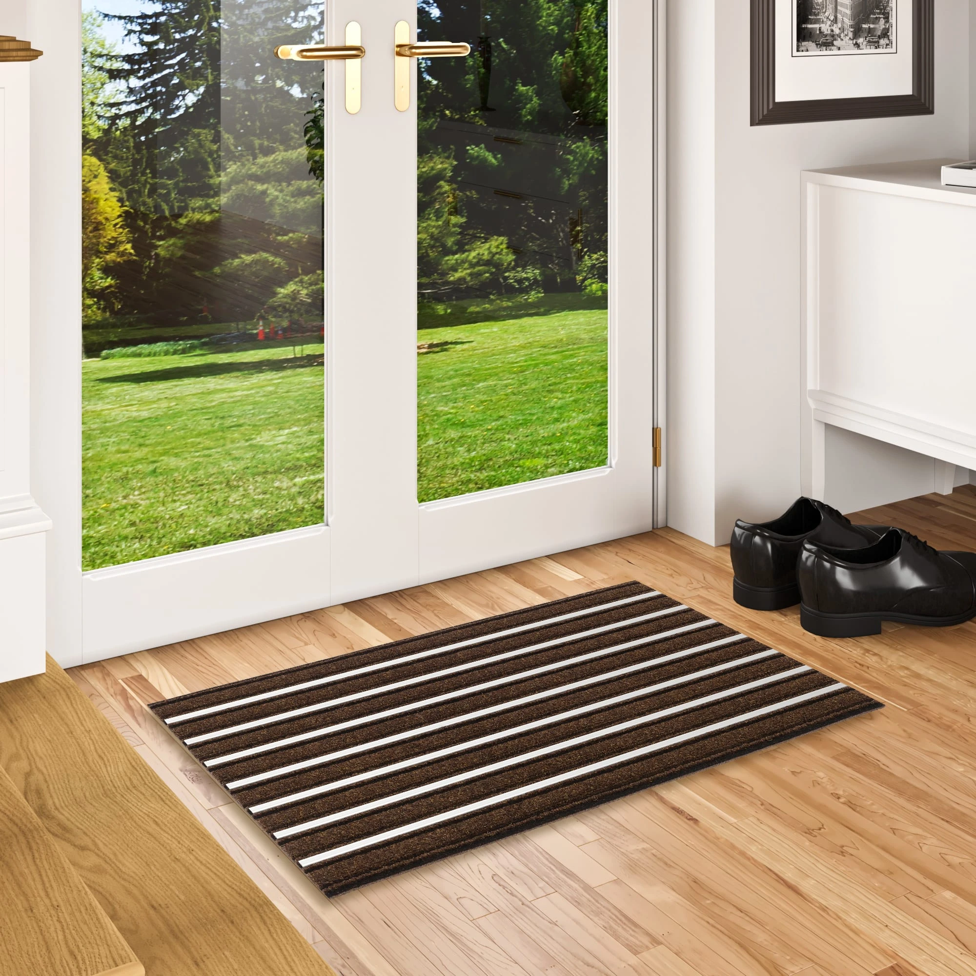 Pergamon Fußmatte Sauberlauf Alu Mat In Braun – Bild 4