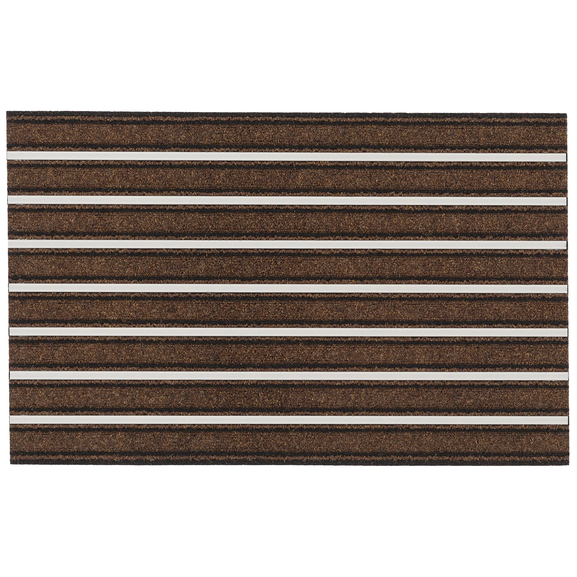 Pergamon Fußmatte Sauberlauf Alu Mat In Braun