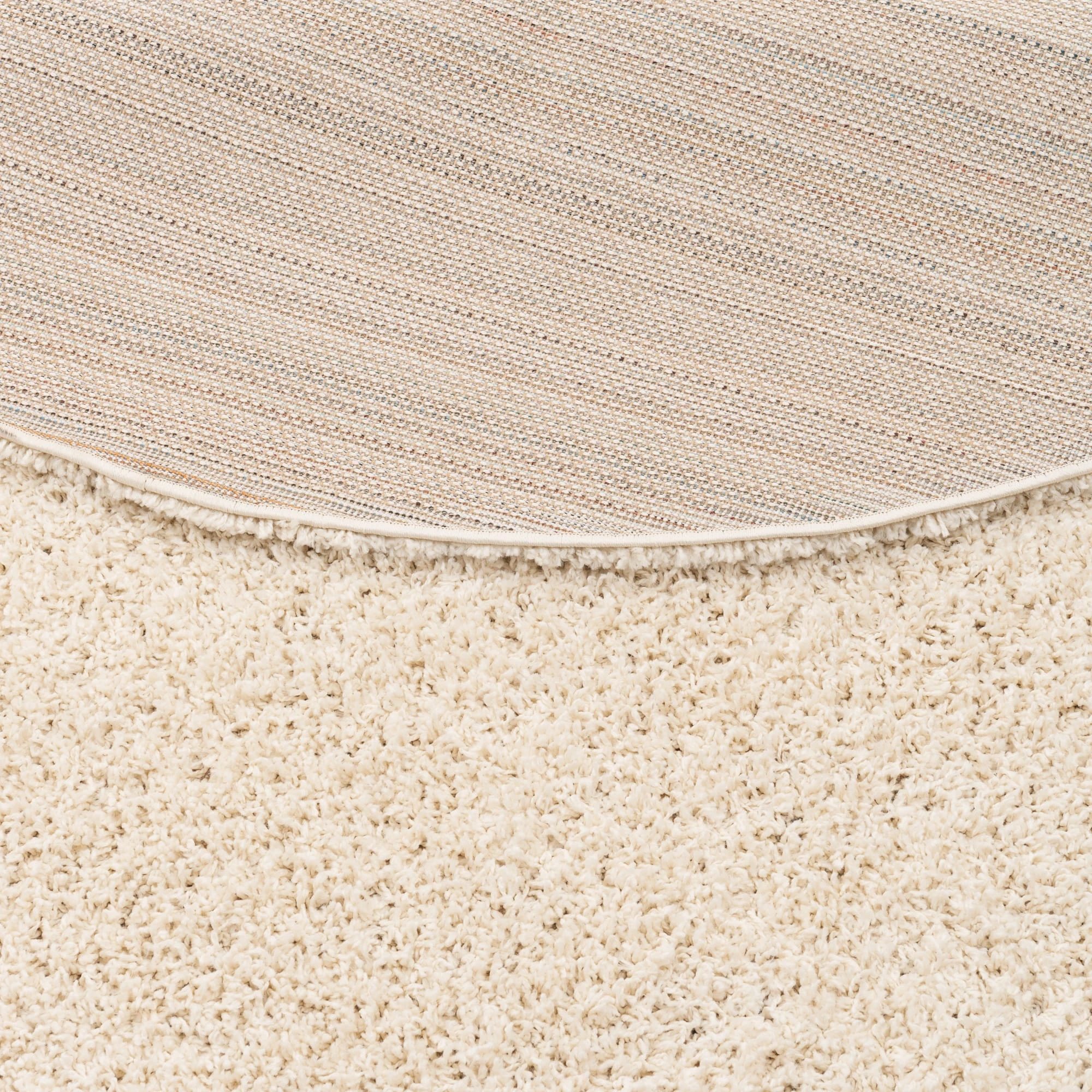 Pergamon Hochflor Langflor Shaggy Teppich Fluffy Rund In Beige – Bild 4