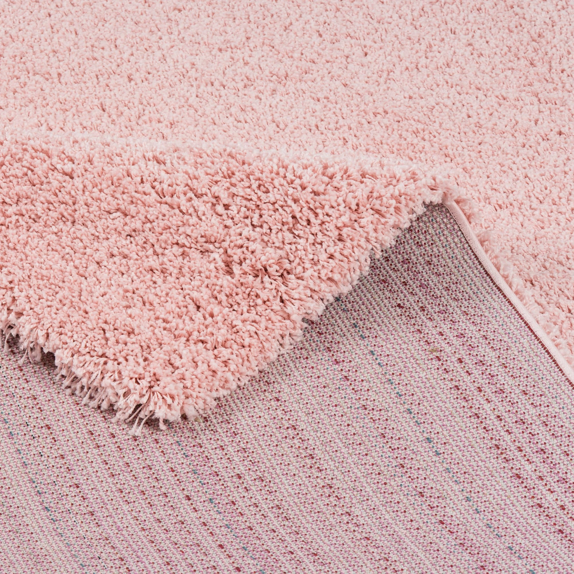 Pergamon Hochflor Langflor Shaggy Teppich Luxury In Rosa – Bild 4