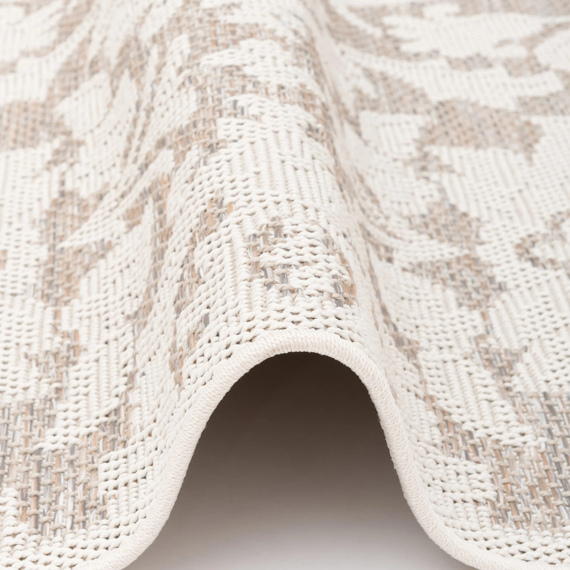 Pergamon In & Outdoor Teppich Flachgewebe Ottawa Barock In Beige – Bild 3