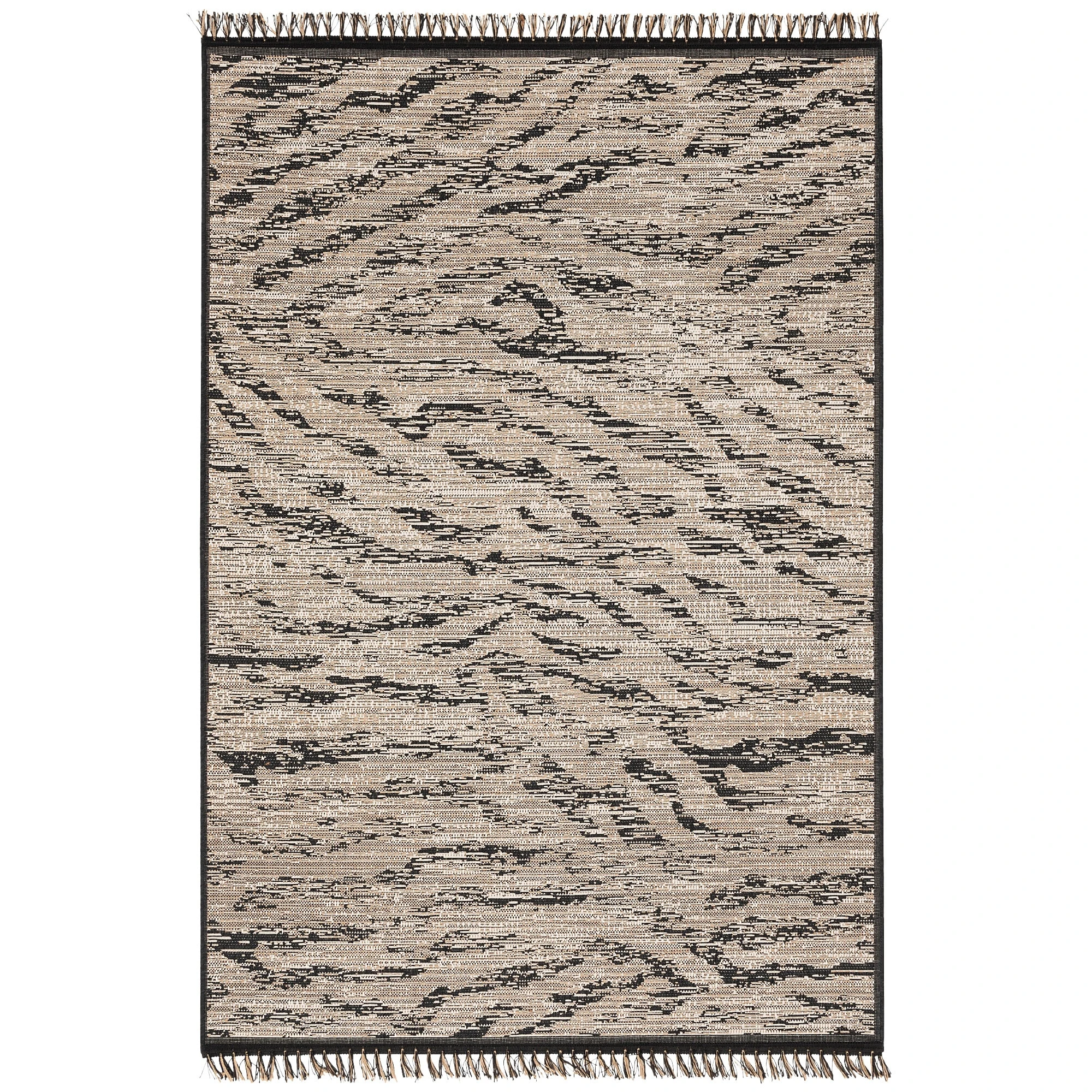 Pergamon Jute Natur Style Teppich Origin Animal Print In Beige