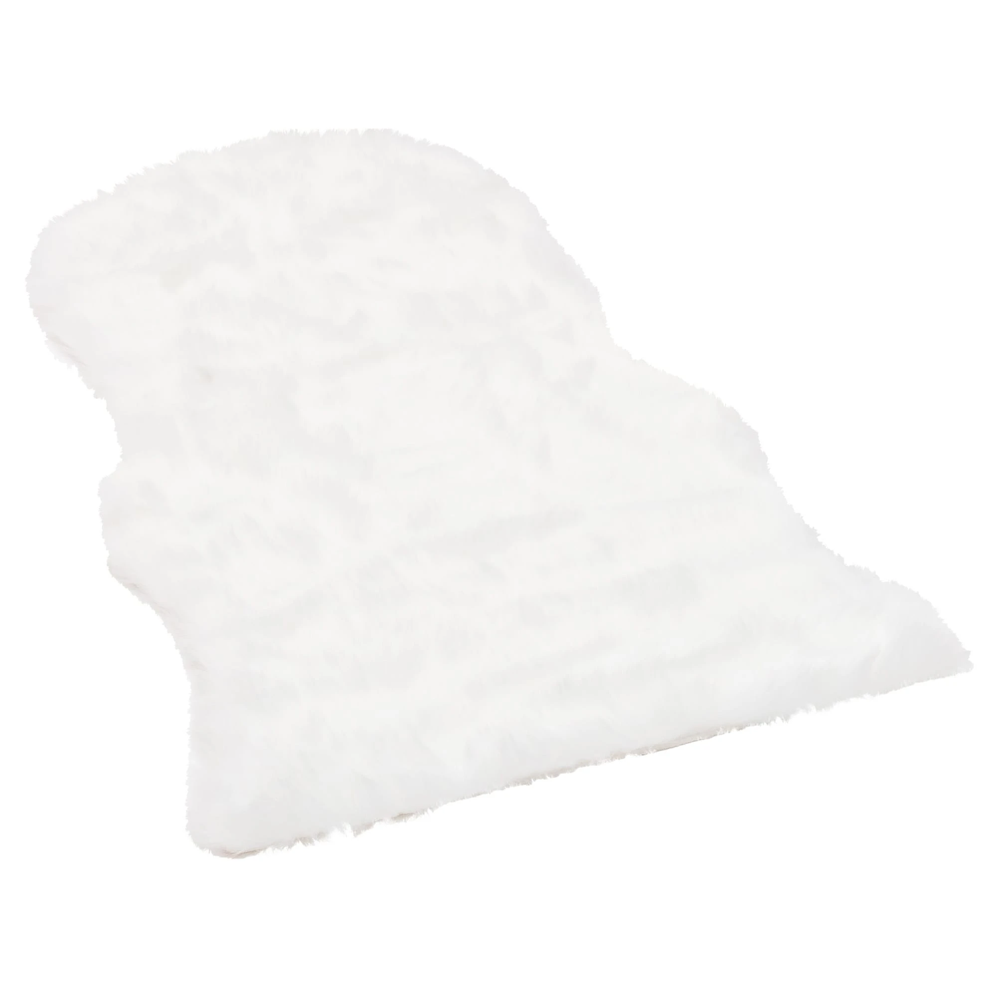 Pergamon Luxus Super Soft Fellteppich Aspen Meliert Shape In Weiss – Bild 2