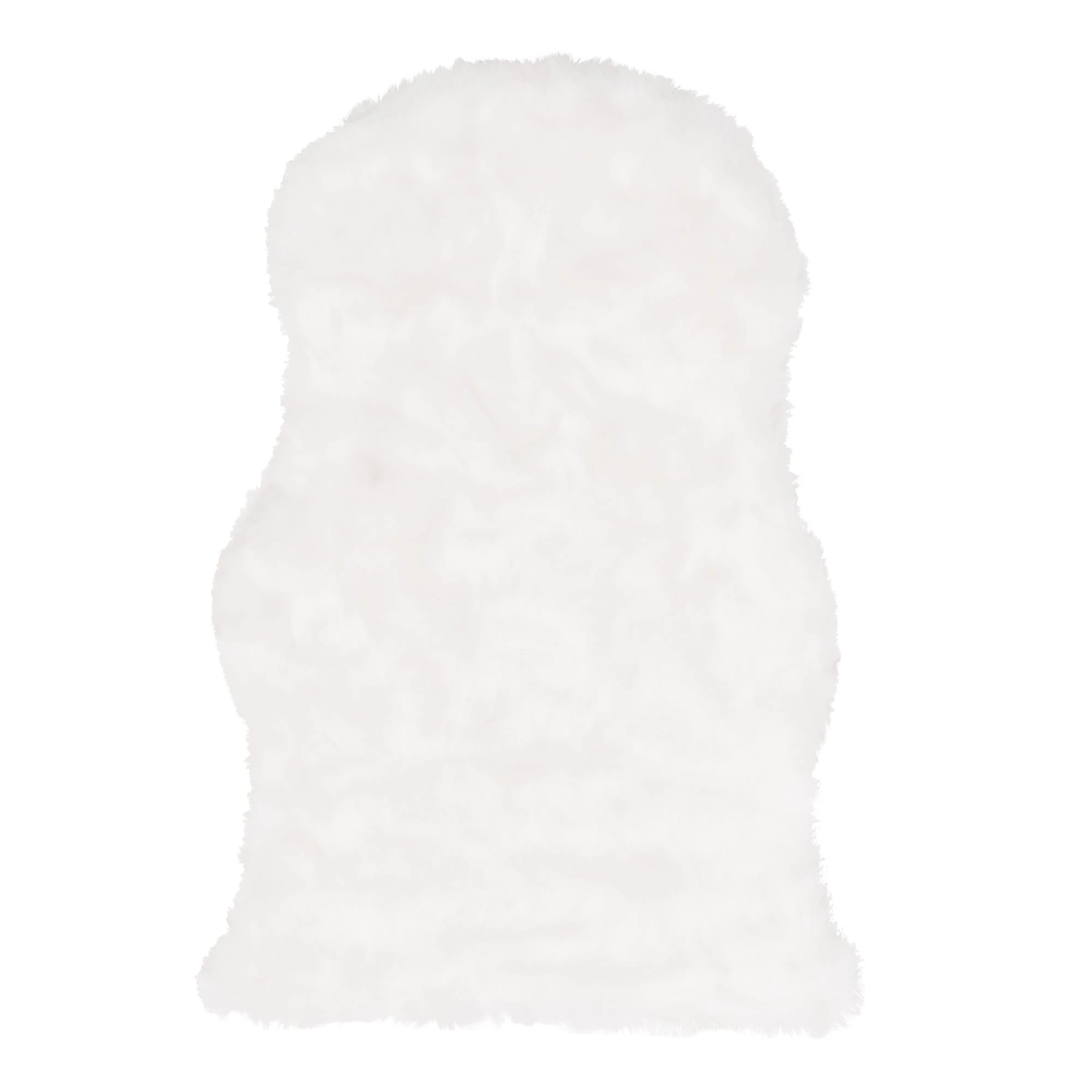 Pergamon Luxus Super Soft Fellteppich Aspen Meliert Shape In Weiss