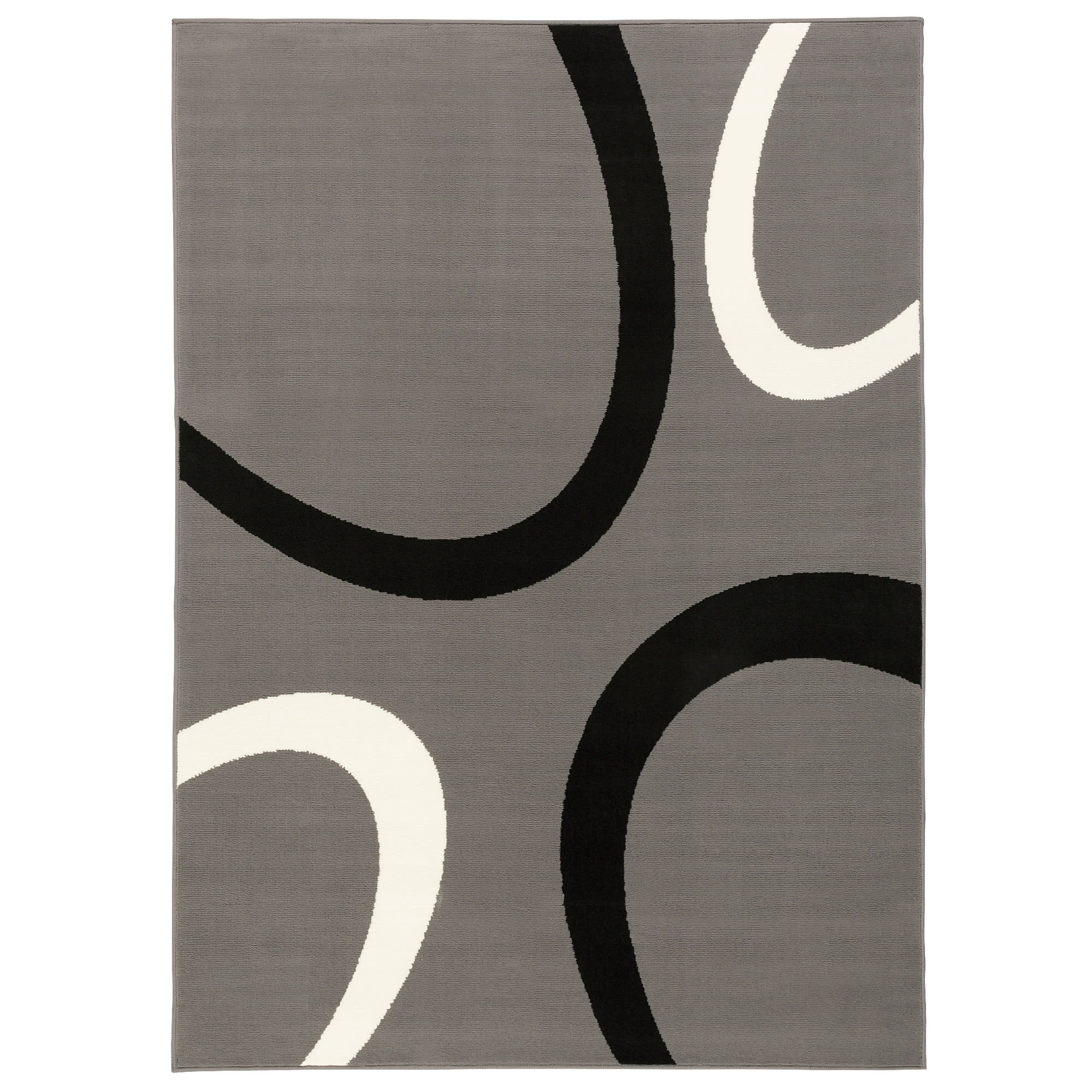 Pergamon Teppich Modern Trendline Kreise In Grijs