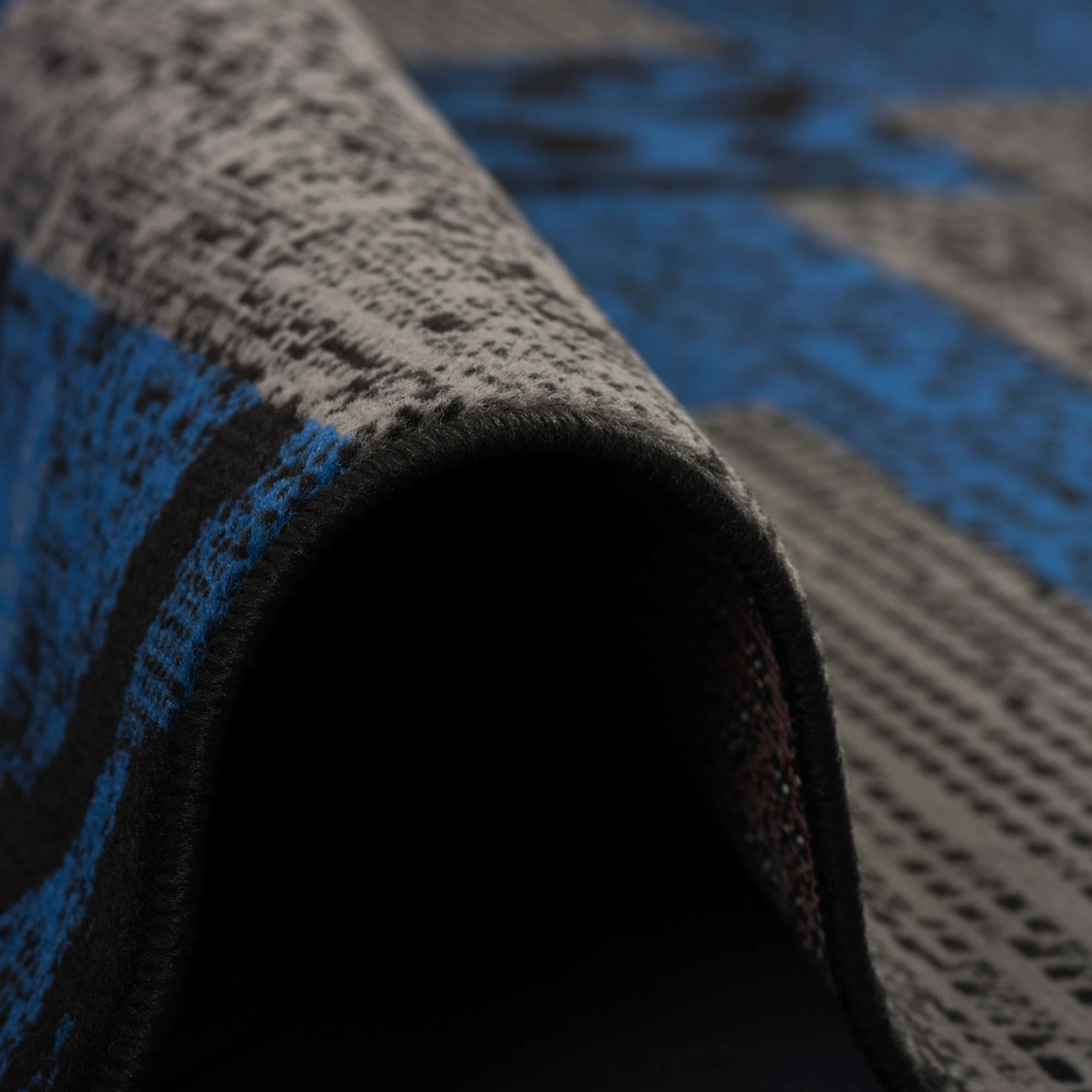 Pergamon Teppich Trendline Patchwork In Blau – Bild 3