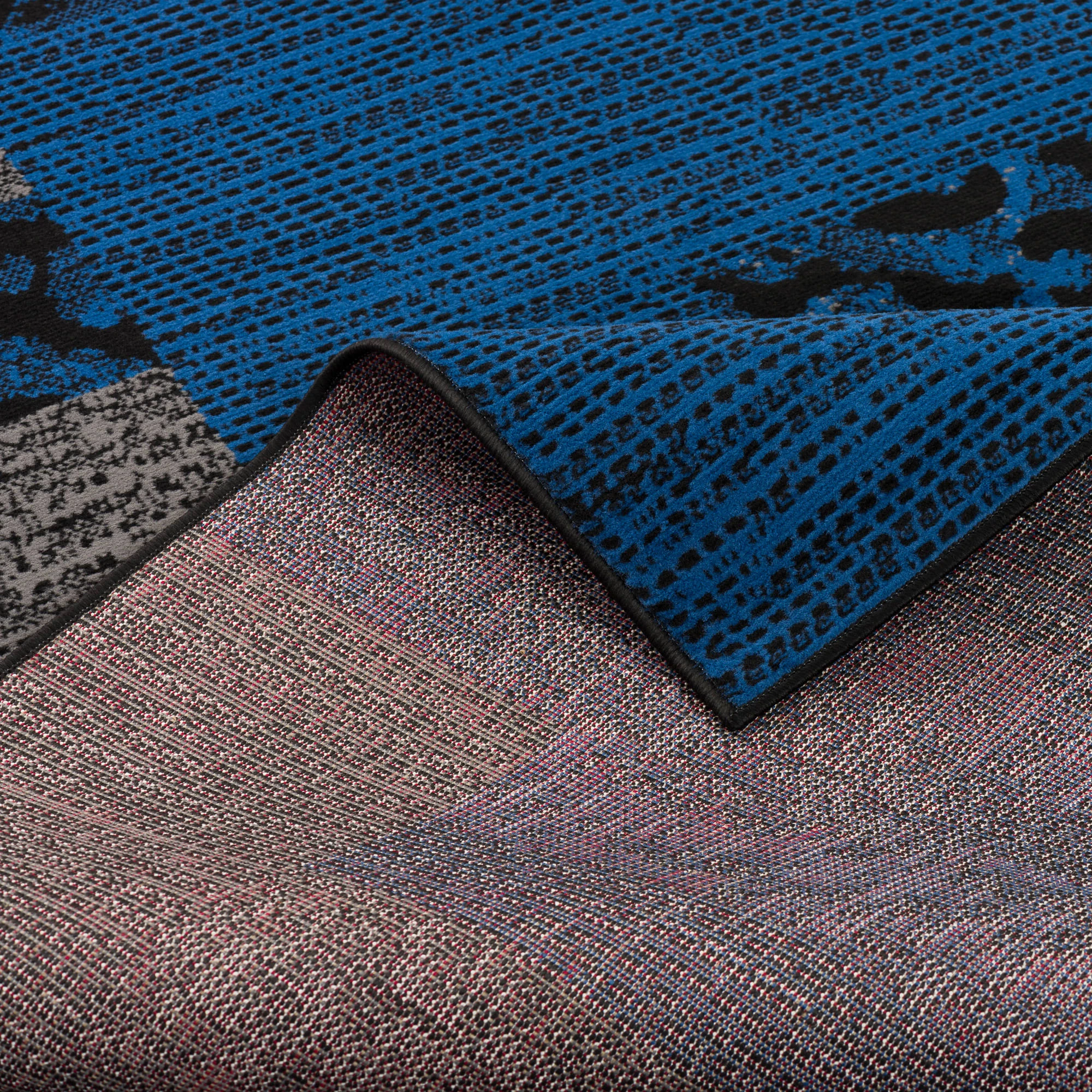 Pergamon Teppich Trendline Patchwork In Blau – Bild 4