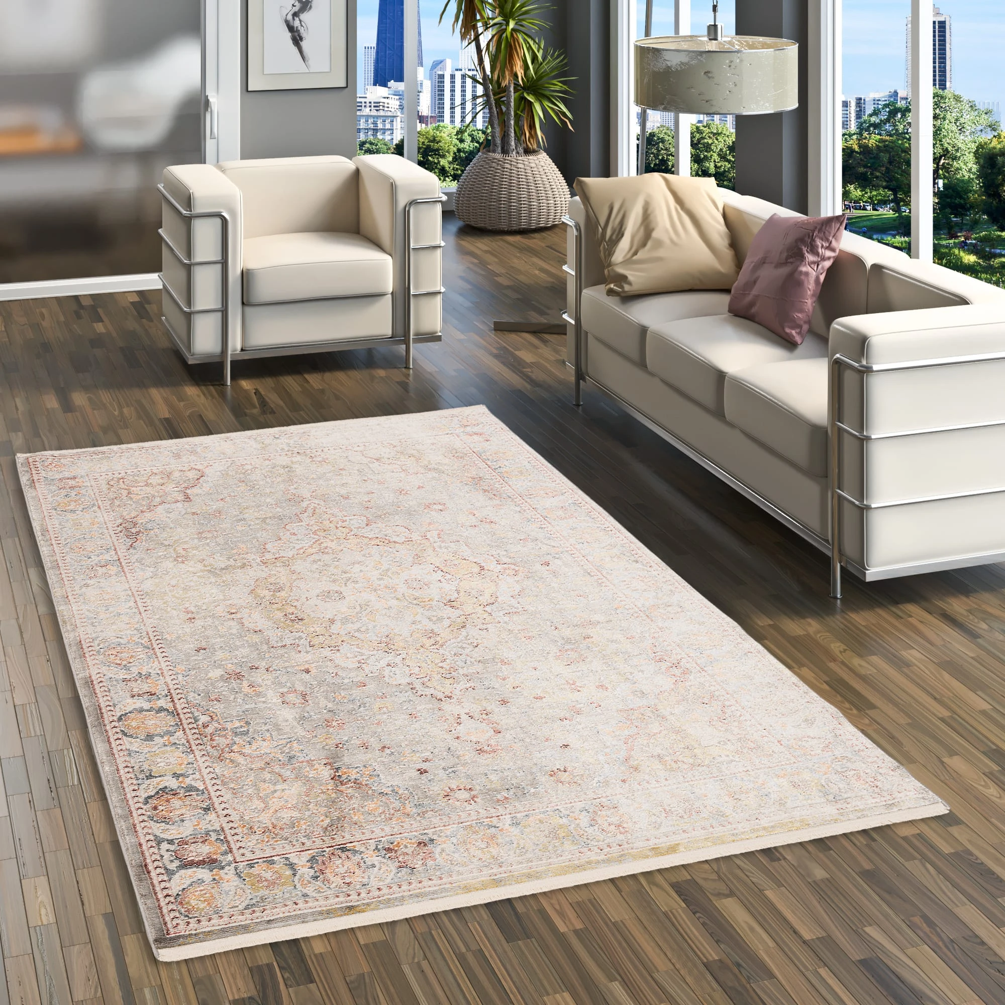 Pergamon Vintage Orient Teppich Elegance Modern In Braun – Bild 5