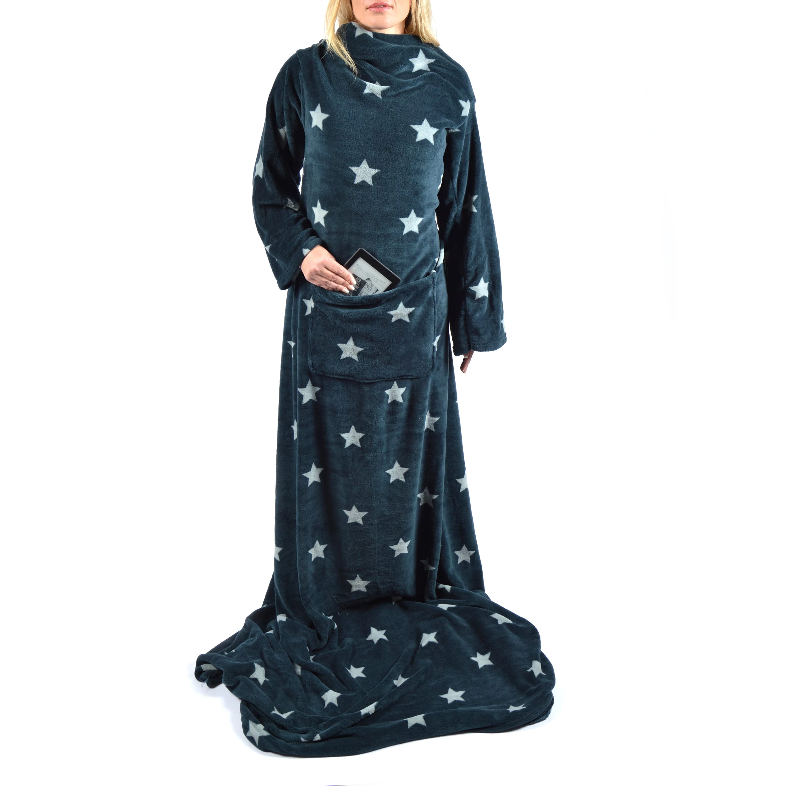 Pink Papaya Ärmeldecke " Snug Me Deluxe " In Anthrazit/perlmutt