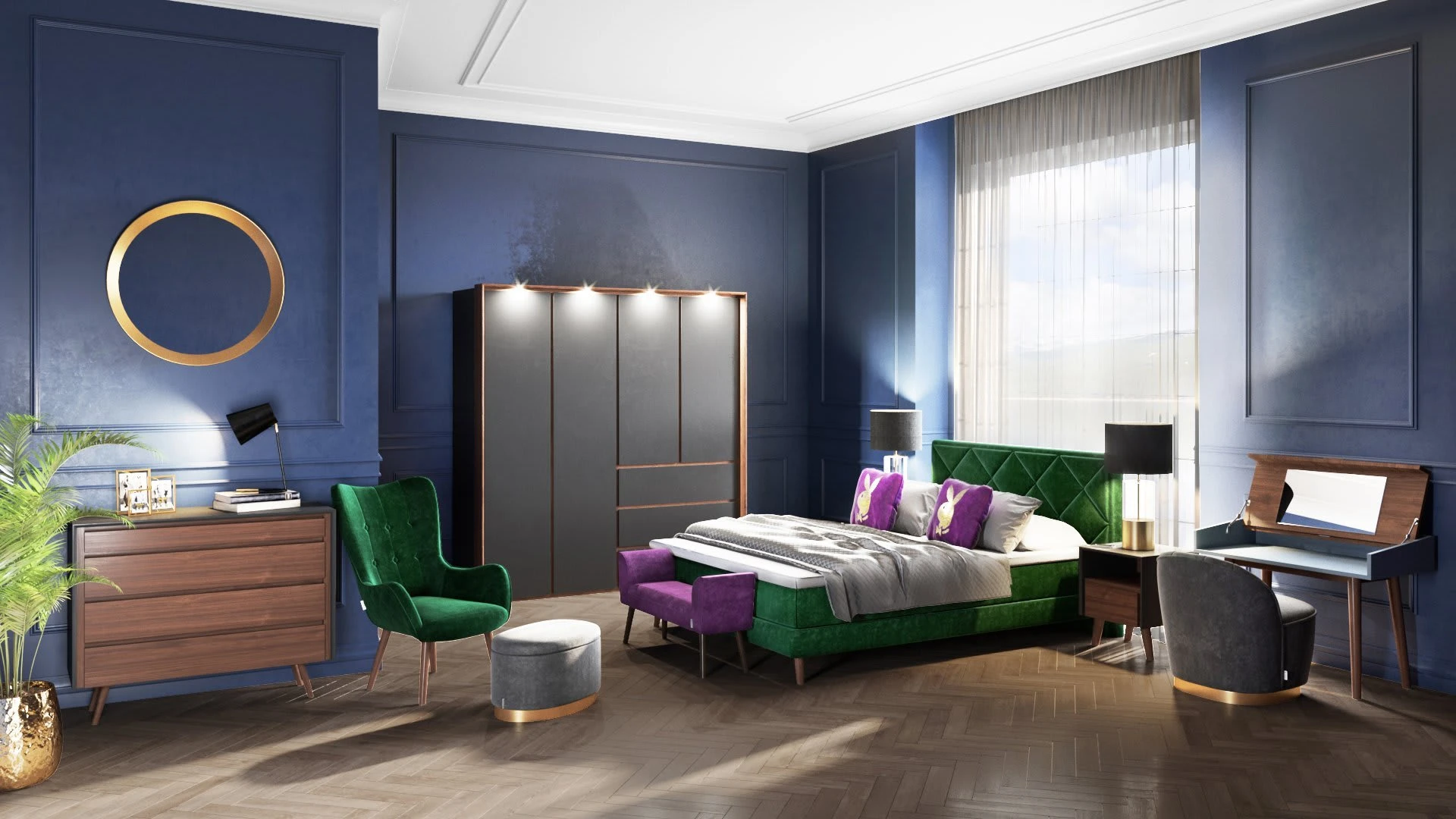 Playboy Wende-Bettwäsche "FRANCESCA" In Hellgrau / Grau - (B)135 X (H)200 Cm – Bild 6