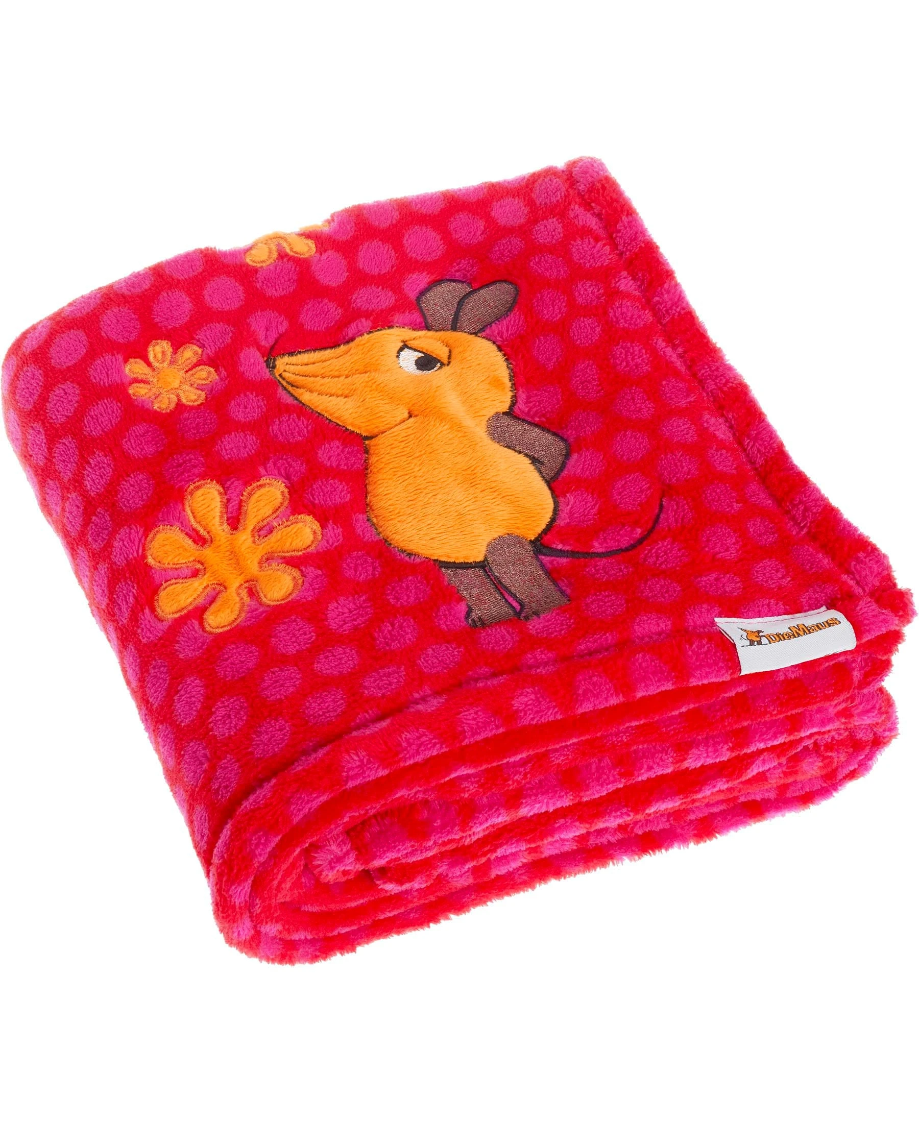 Playshoes Fleece-Decke DIE MAUS In Pink