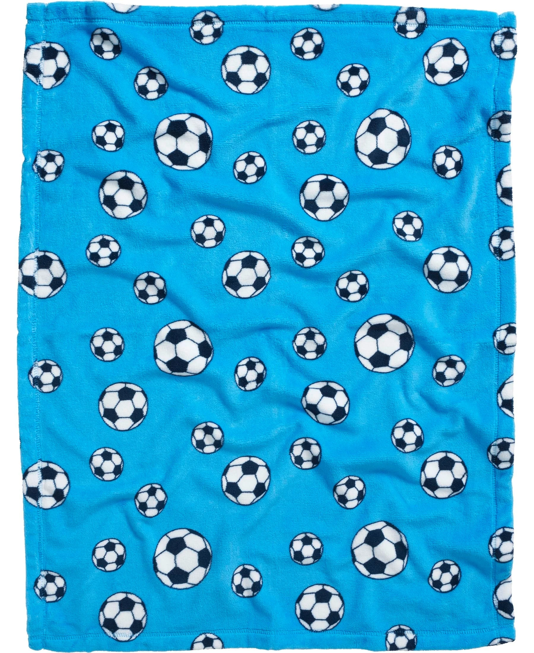 Playshoes Fleece-Decke Fußball In Blau – Bild 2