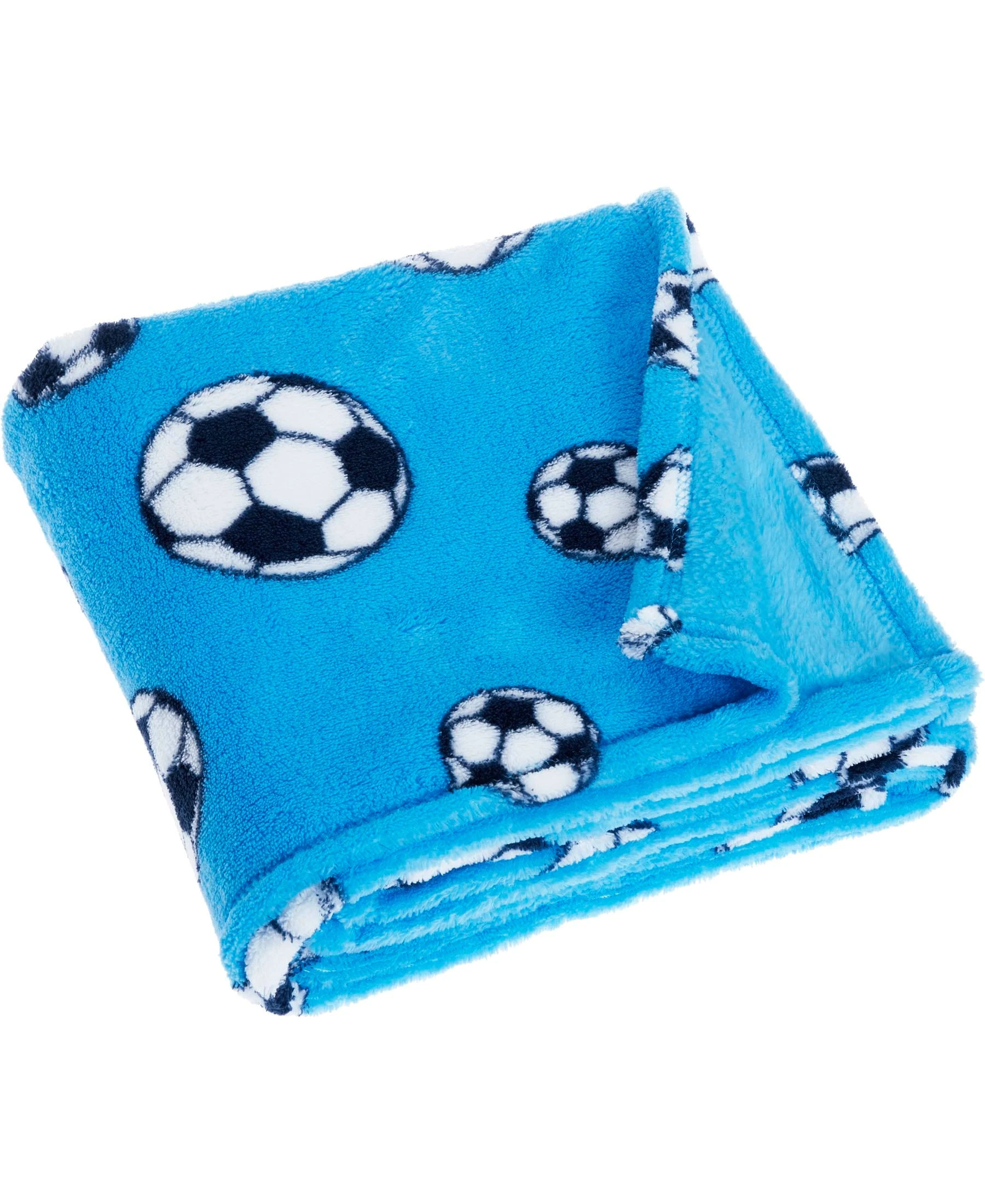 Playshoes Fleece-Decke Fußball In Blau