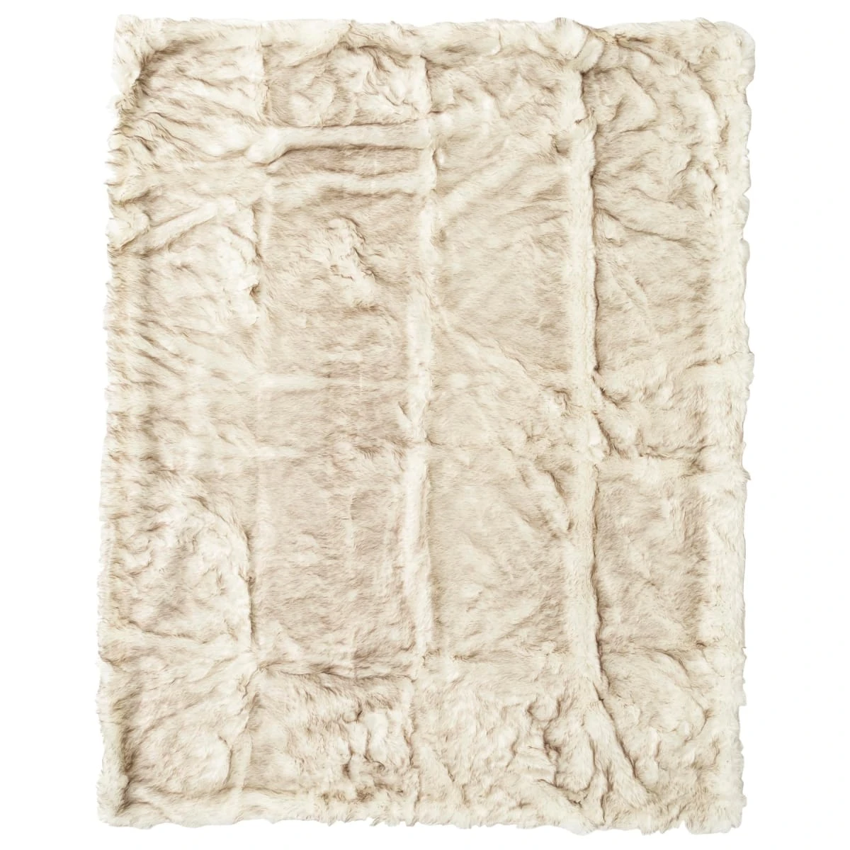 PureDay Fellimitat-Plaid Arctique, Silbergrau – Bild 2