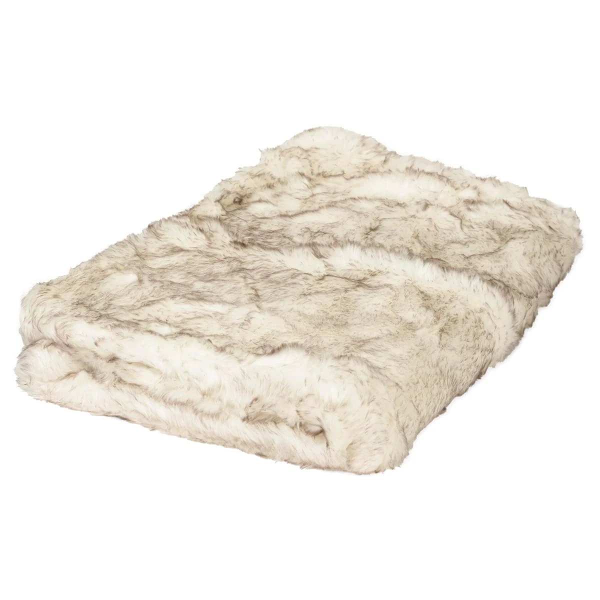 PureDay Fellimitat-Plaid Arctique, Silbergrau – Bild 3