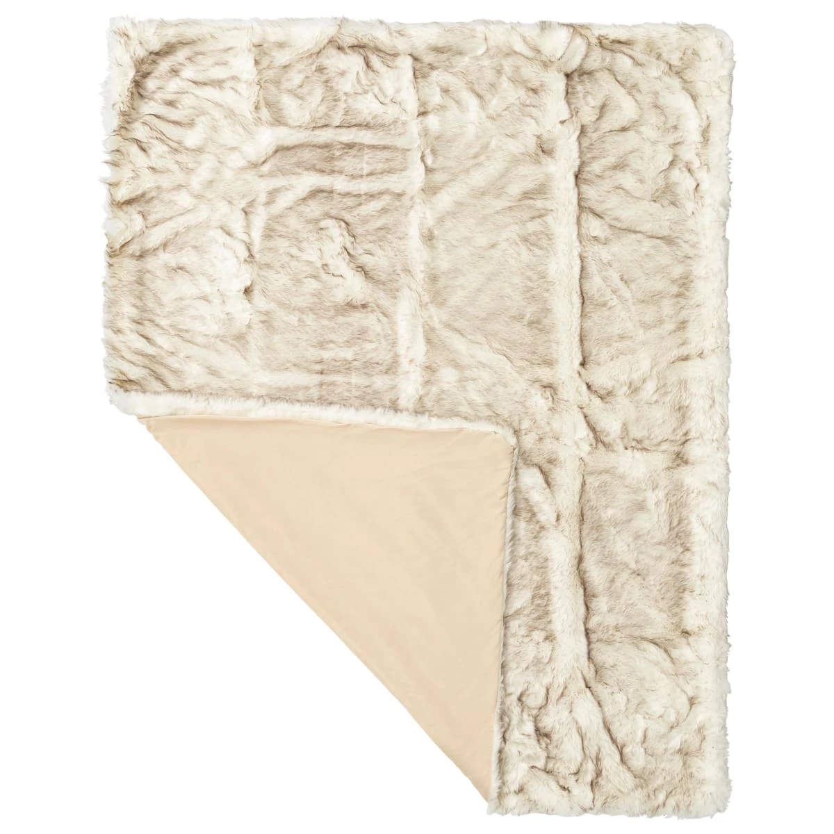 PureDay Fellimitat-Plaid Arctique, Silbergrau