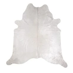 PureDay Rinderfell Charol, Weiß/Silberfarben