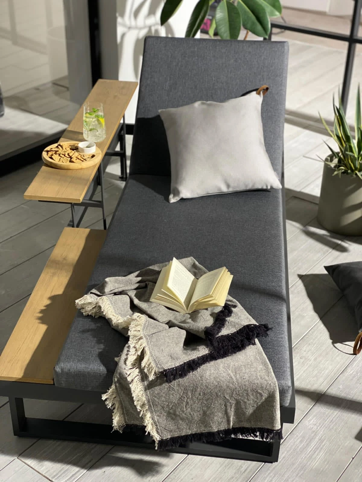 PureDay Wohndecke Estivale, Natur/Schwarz – Bild 2