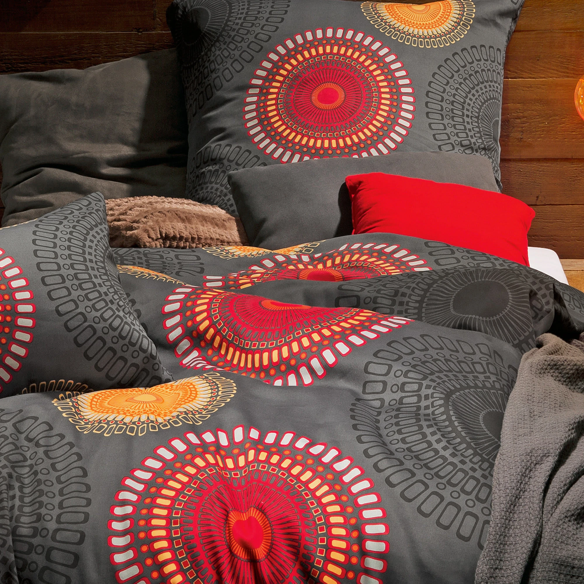 REDBEST Bettwäsche In Anthrazit-terra