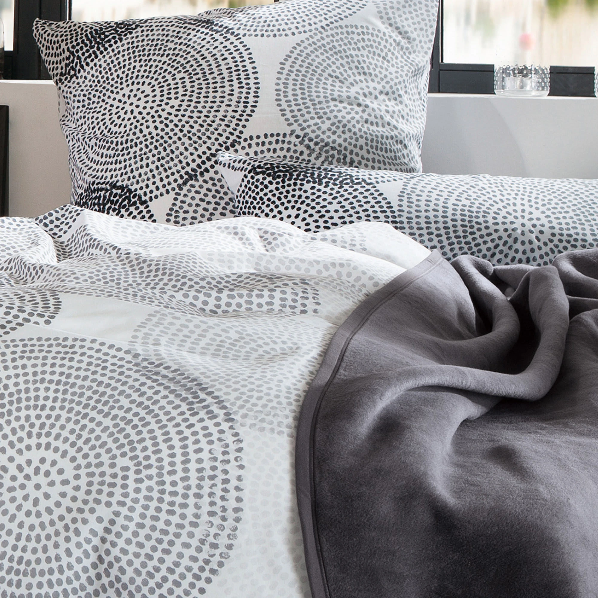 REDBEST Bettwäsche In Anthrazit-weiß – Bild 2