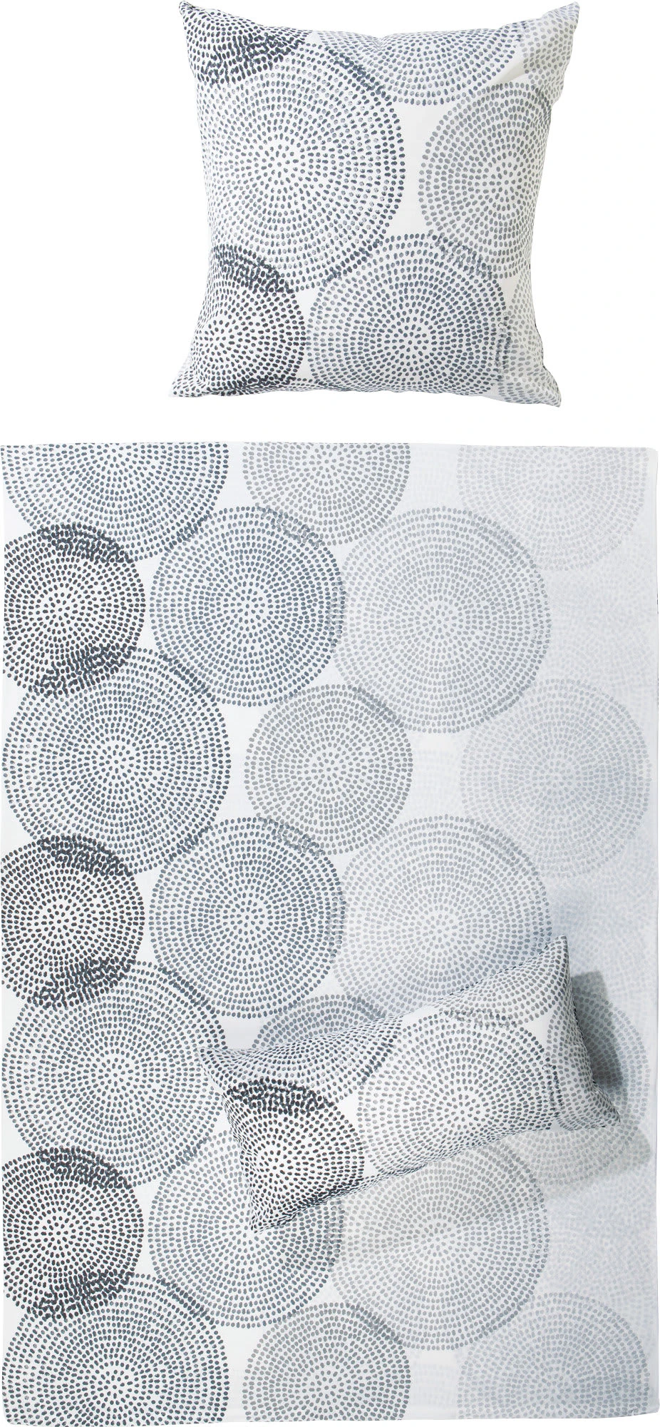 REDBEST Bettwäsche In Anthrazit-weiß