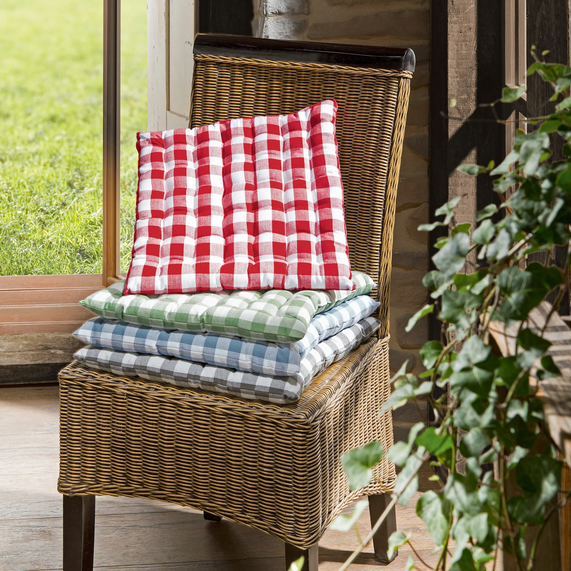 REDBEST Stuhlkissen 2er-Pack Nashville In Grün – Bild 4