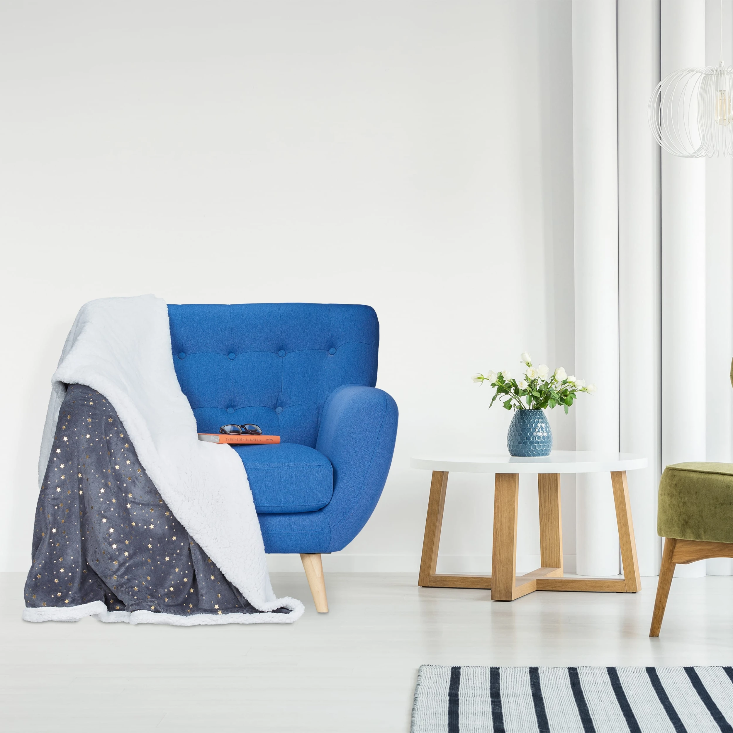 Relaxdays 1x Kuscheldecke In Grau/ Weiß - (B)150 X (T)200 Cm – Bild 2